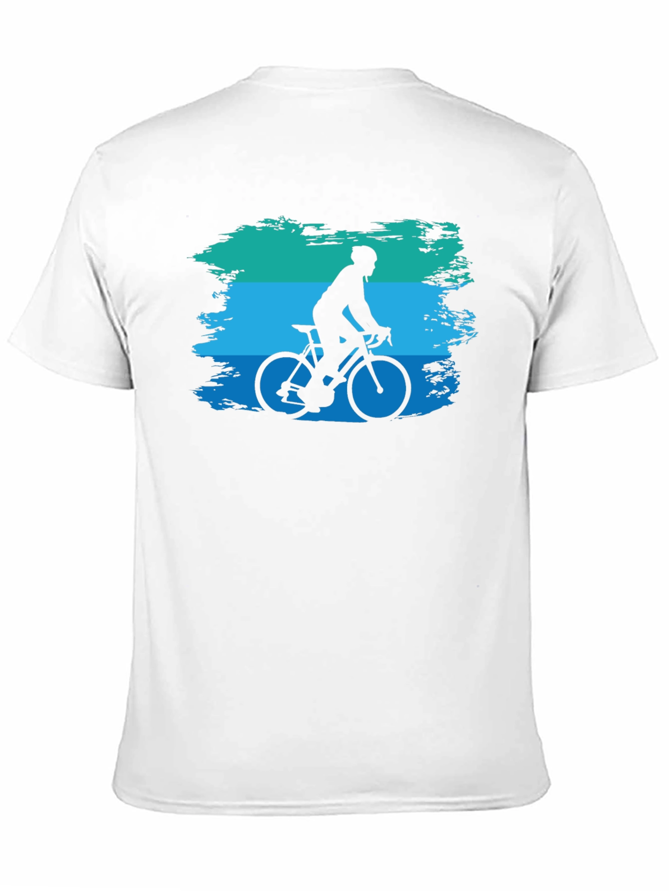 Black Cycling Silhouette Graphic Tee - Black view 11