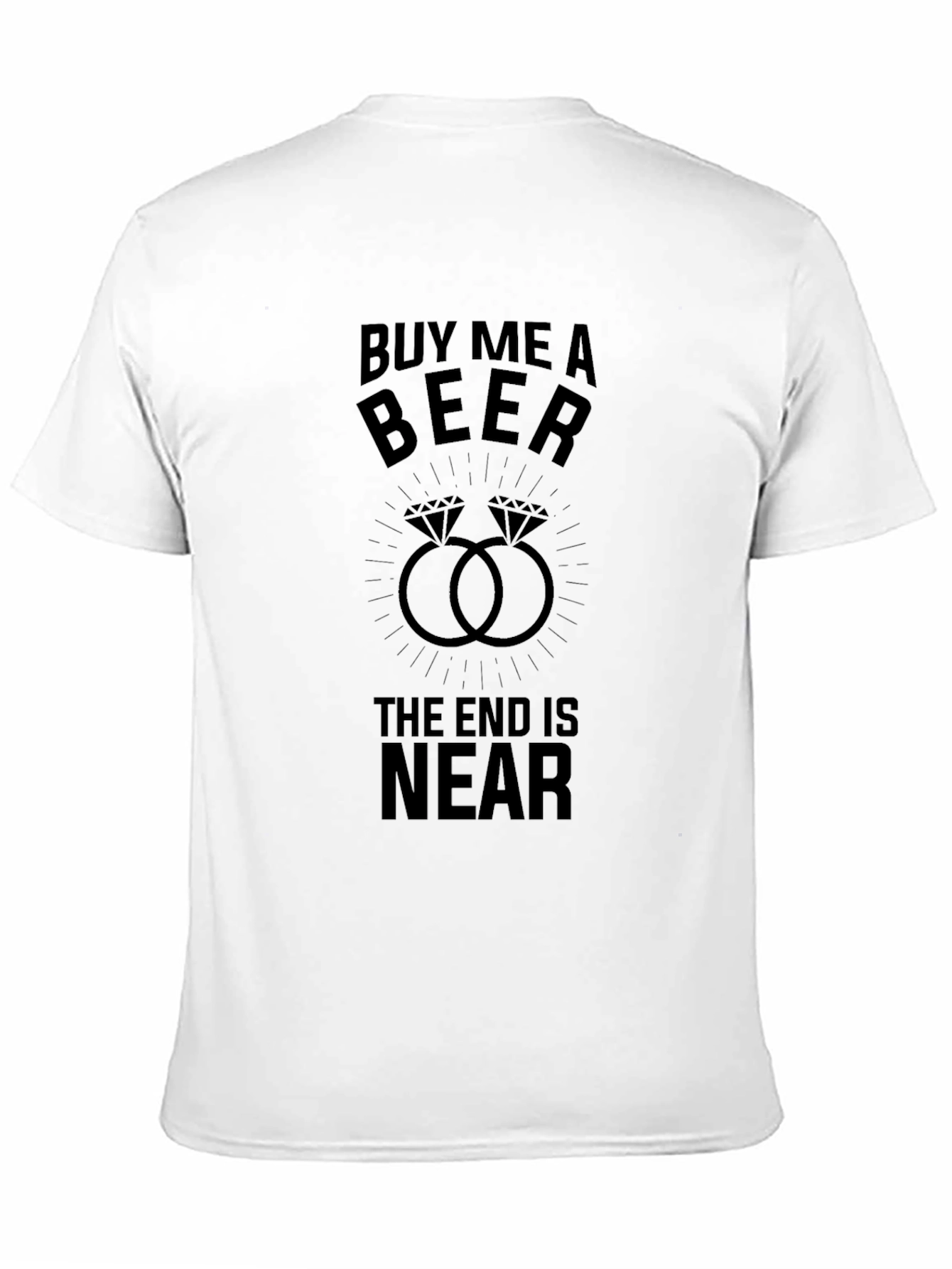 Black Buy Me a Beer Funny Bachelor Party T-Shirt view 11