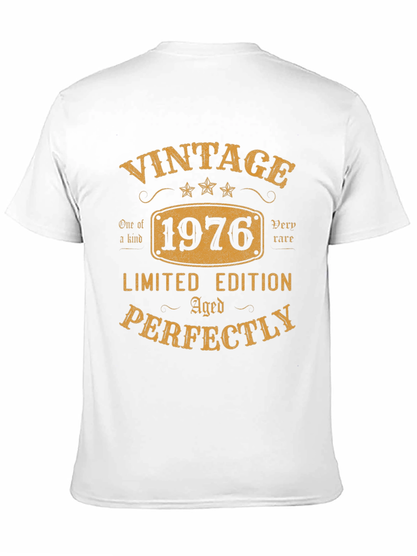 Black Vintage 1976 Limited Edition Aged Perfectly T-Shirt view 11