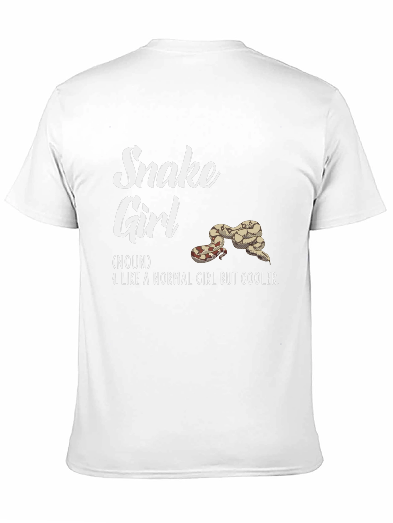 Black Snake Girl T-Shirt - Reptile Lover Tee view 11