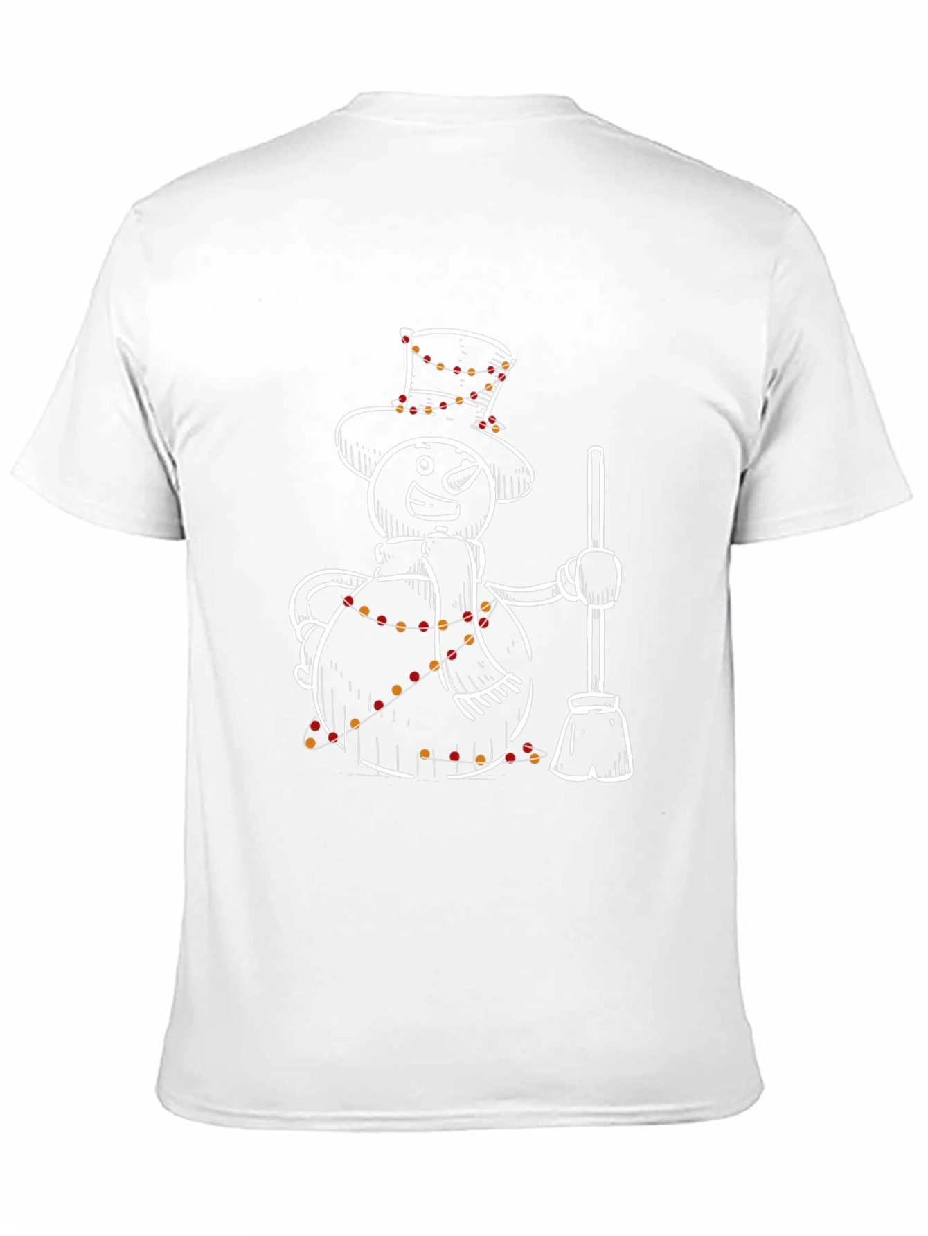 Black Festive Snowman T-Shirt - Holiday Cheer view 11