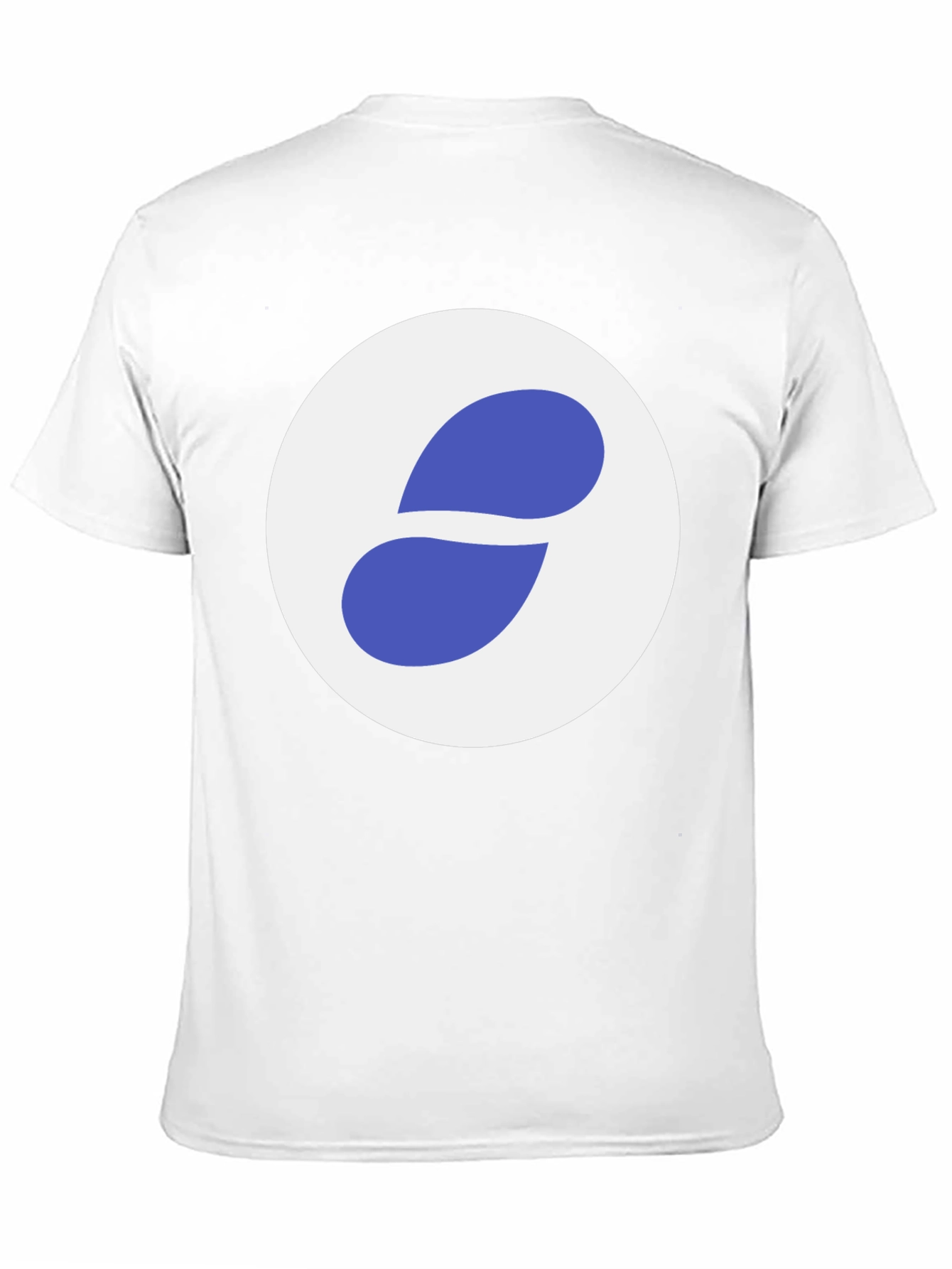 Black T-Shirt with Abstract Circle Logo - 11