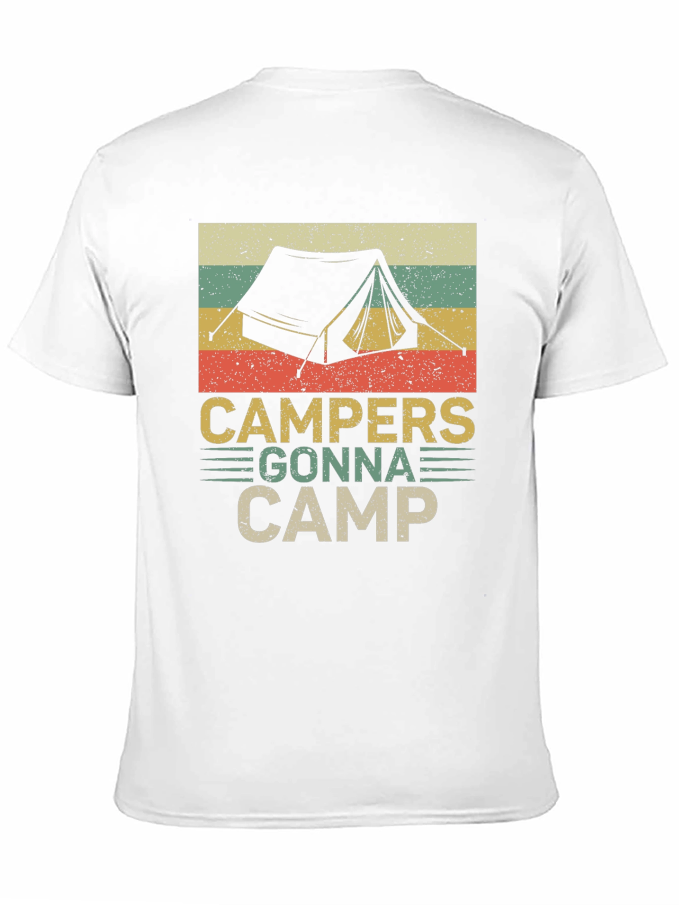 Black Campers Gonna Camp Retro Graphic T-Shirt view 11