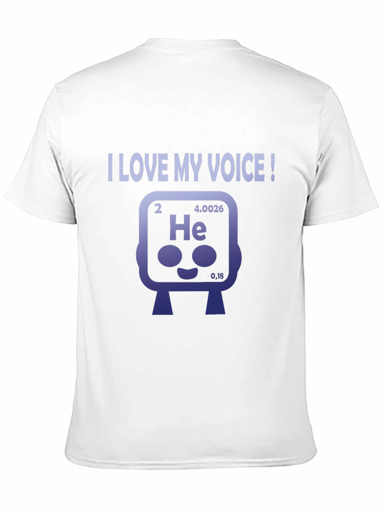 Black I Love My Voice Helium Element T-Shirt view 11