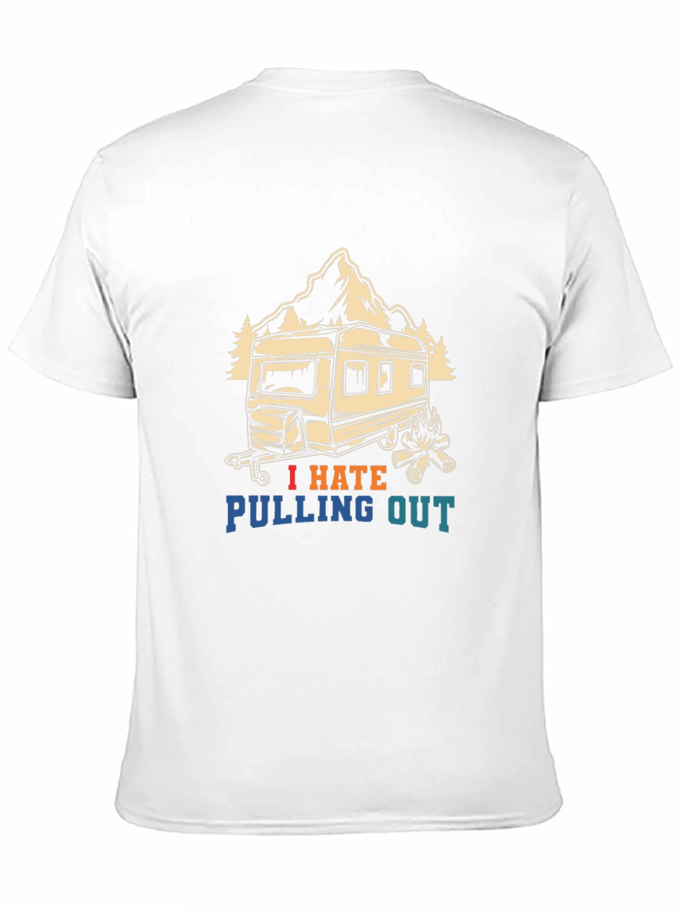 Black I Hate Pulling Out Camping T-Shirt view 11