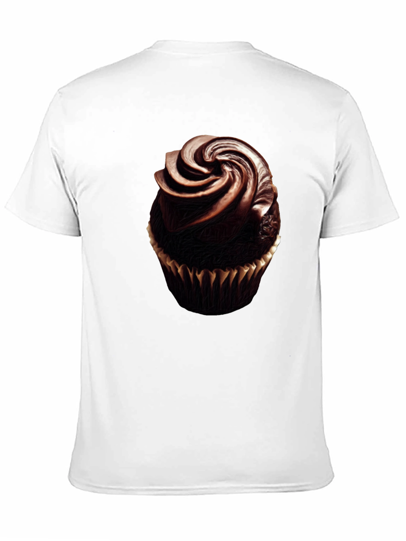 Black Chocolate Cupcake Graphic Tee - Sweet Treat Shirt view 11