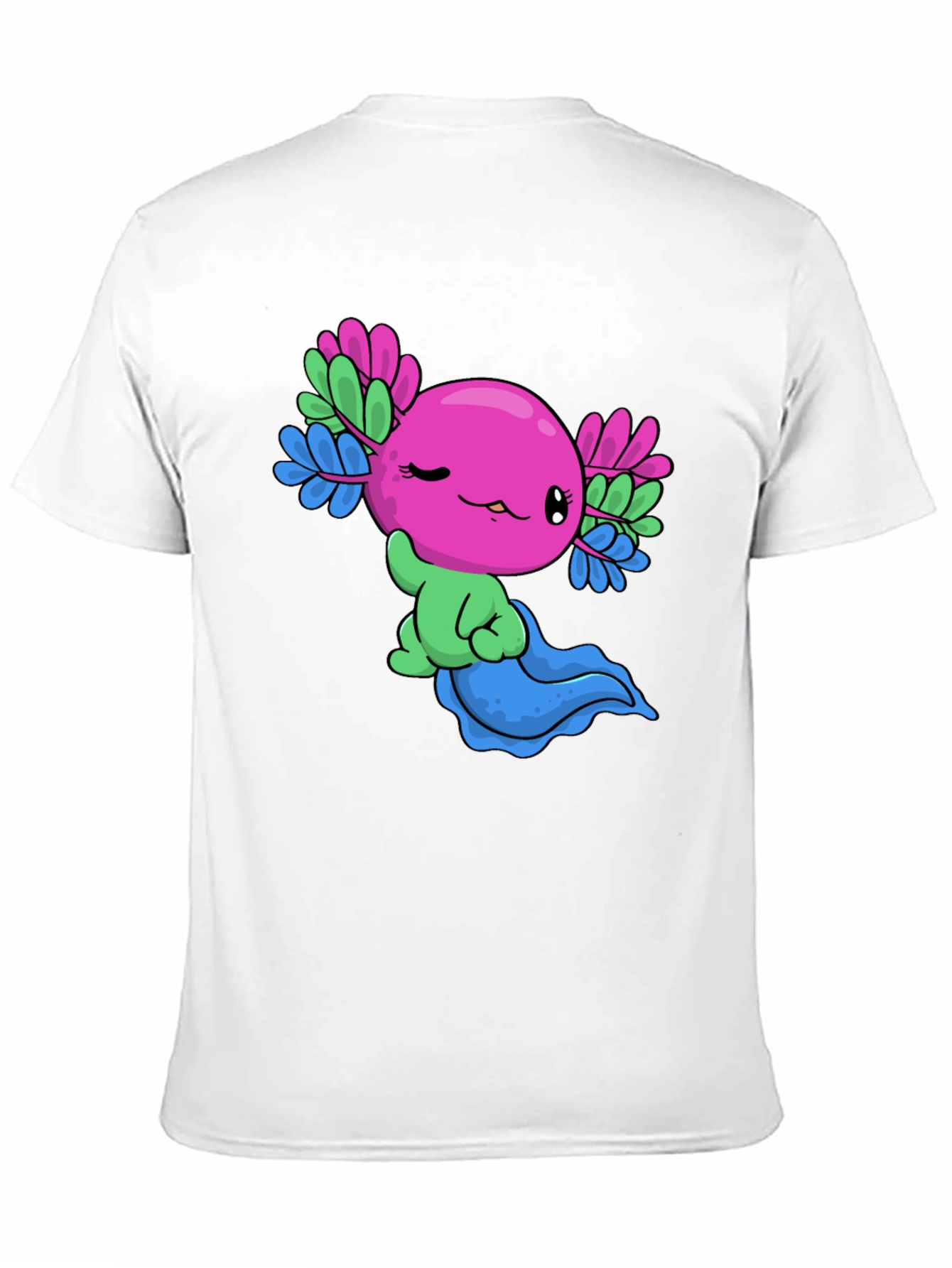 Black Axolotl Pride T-Shirt: Cute & Colorful Tee view 11