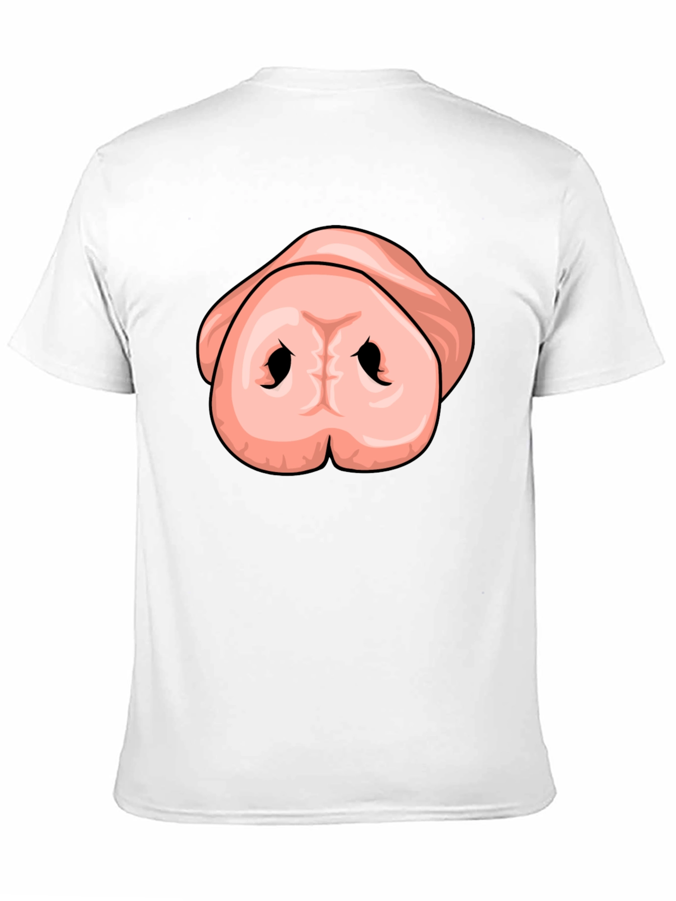 Black Funny Pig Nose T-Shirt - Unisex Graphic Tee view 11