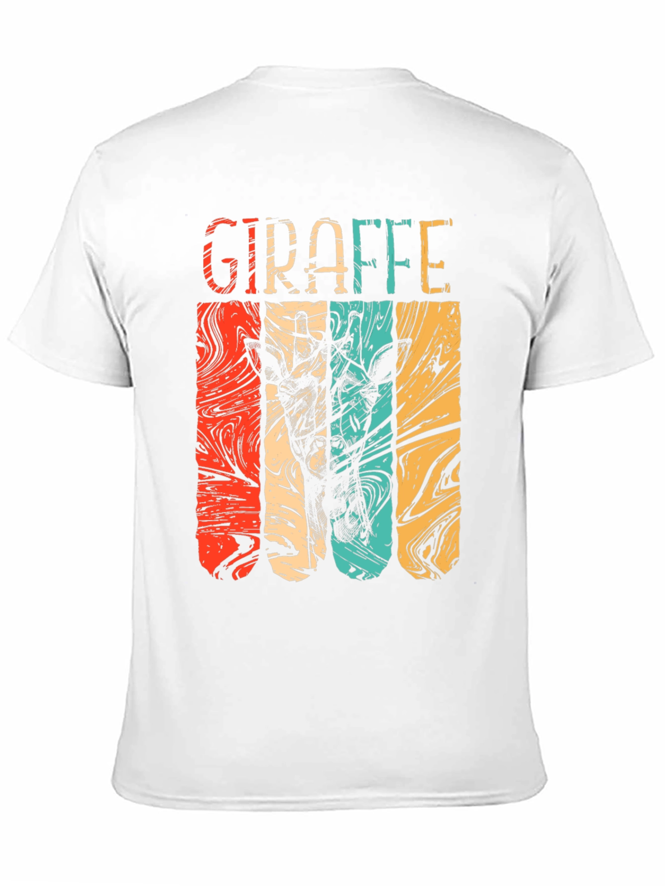 Black Retro Giraffe T-Shirt - Vintage Style Graphic Tee view 11