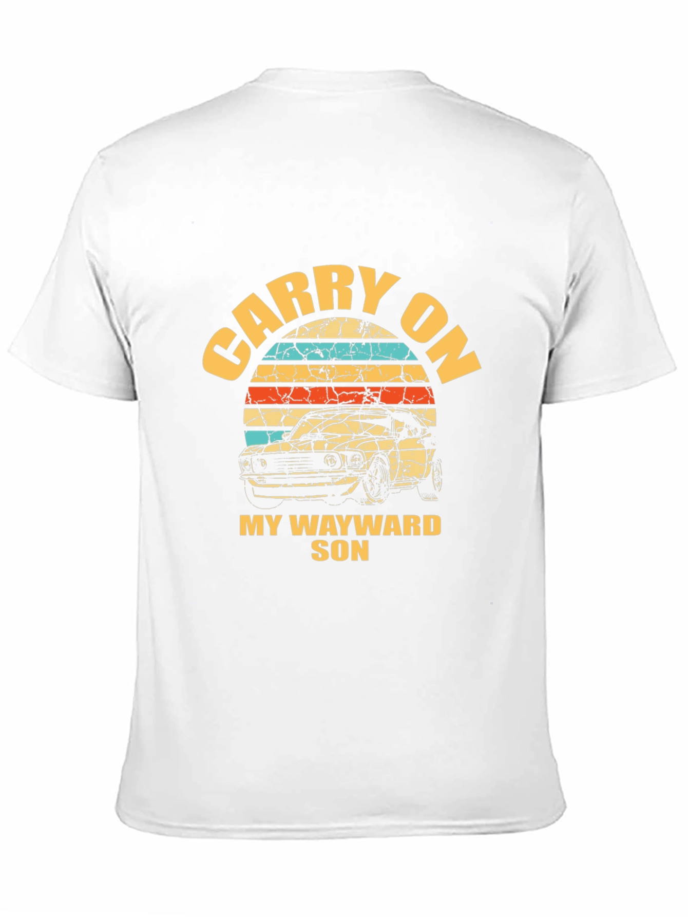 Black Carry On My Wayward Son Car T-Shirt view 11