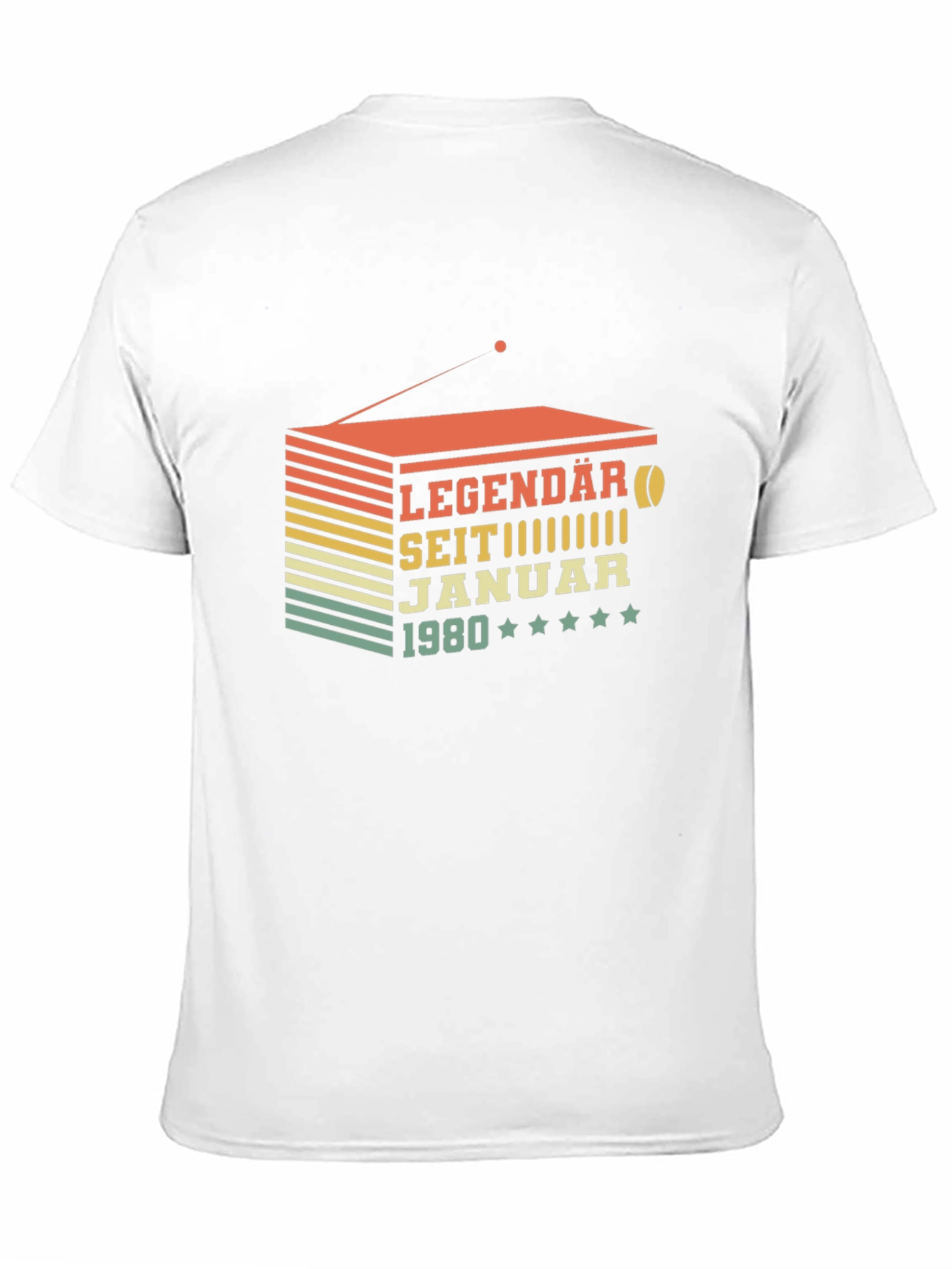 Black Legendary Since January 1980 Black T-Shirt view 11
