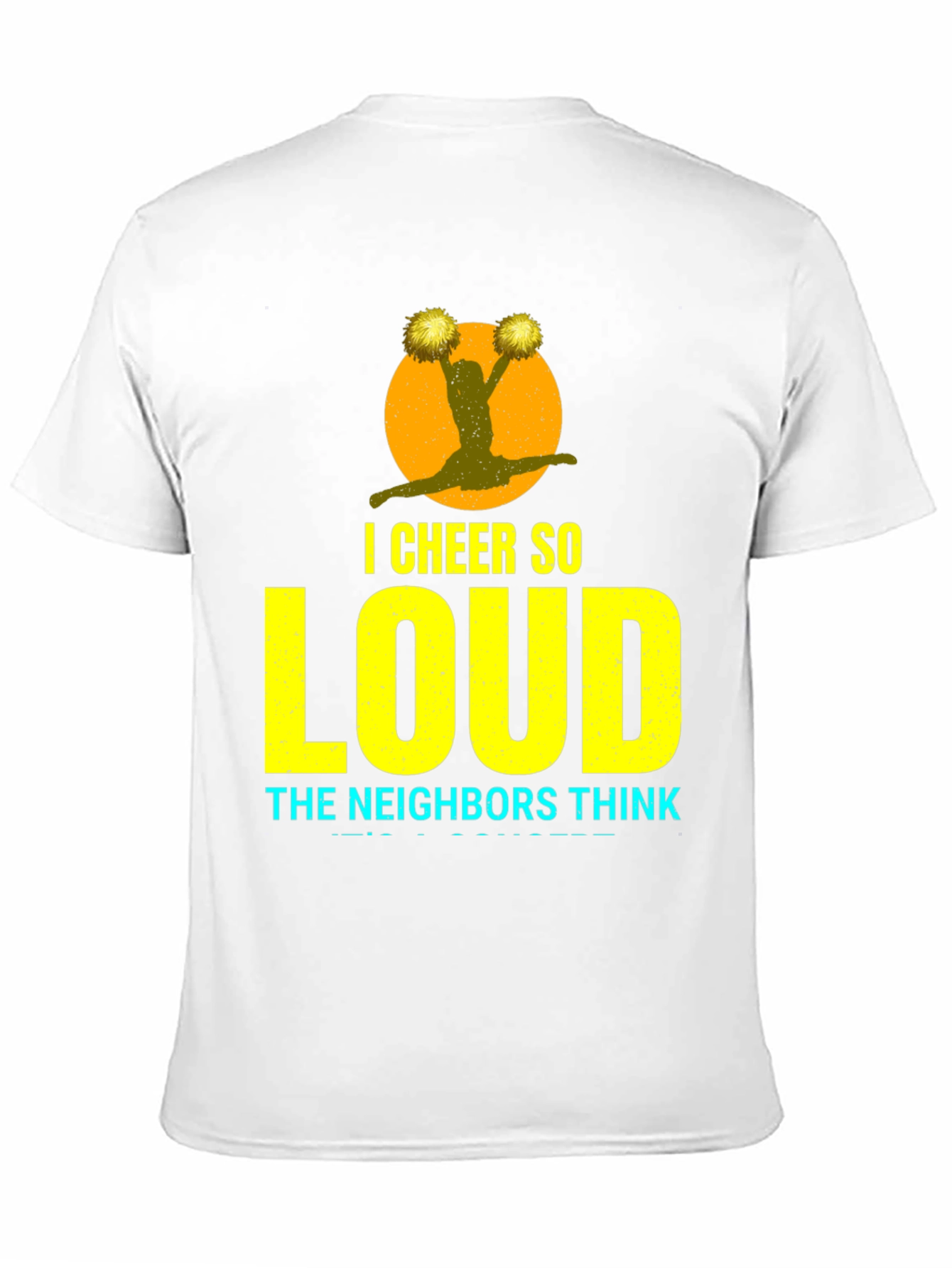 Black I Cheer So Loud T-Shirt view 11