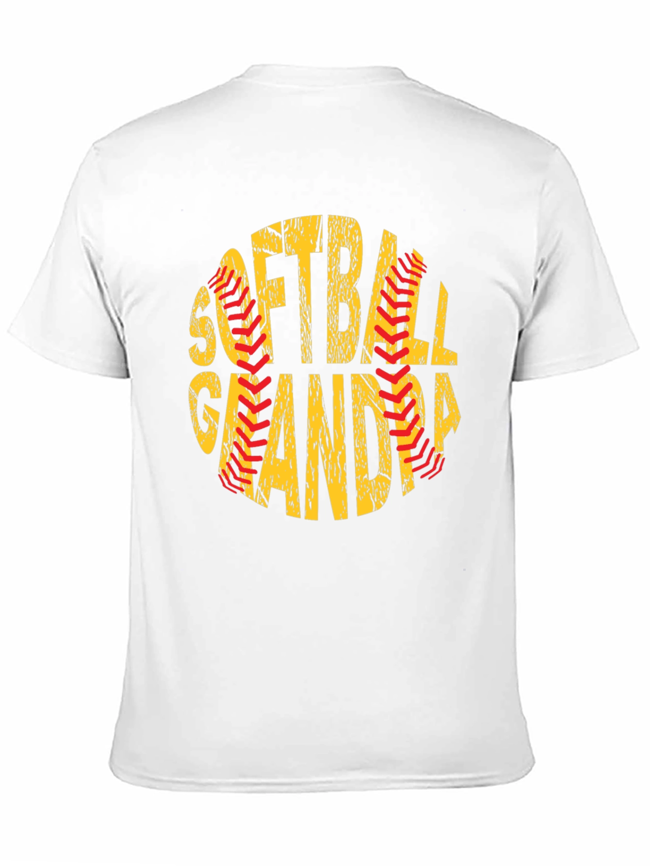 Black Softball Grandpa T-Shirt - Baseball Lover Gift view 11