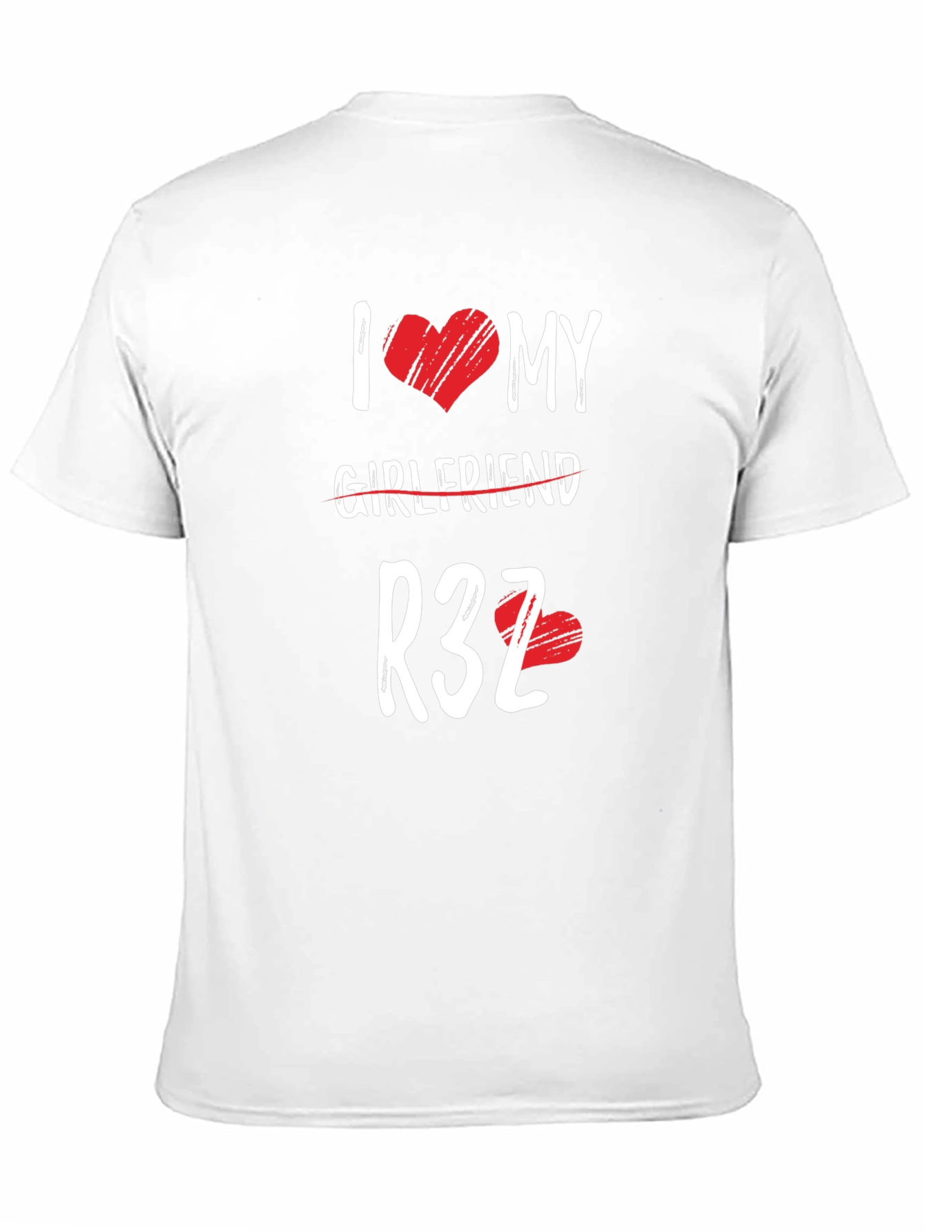 Black I Heart My Girlfriend R32 Graphic T-Shirt view 11
