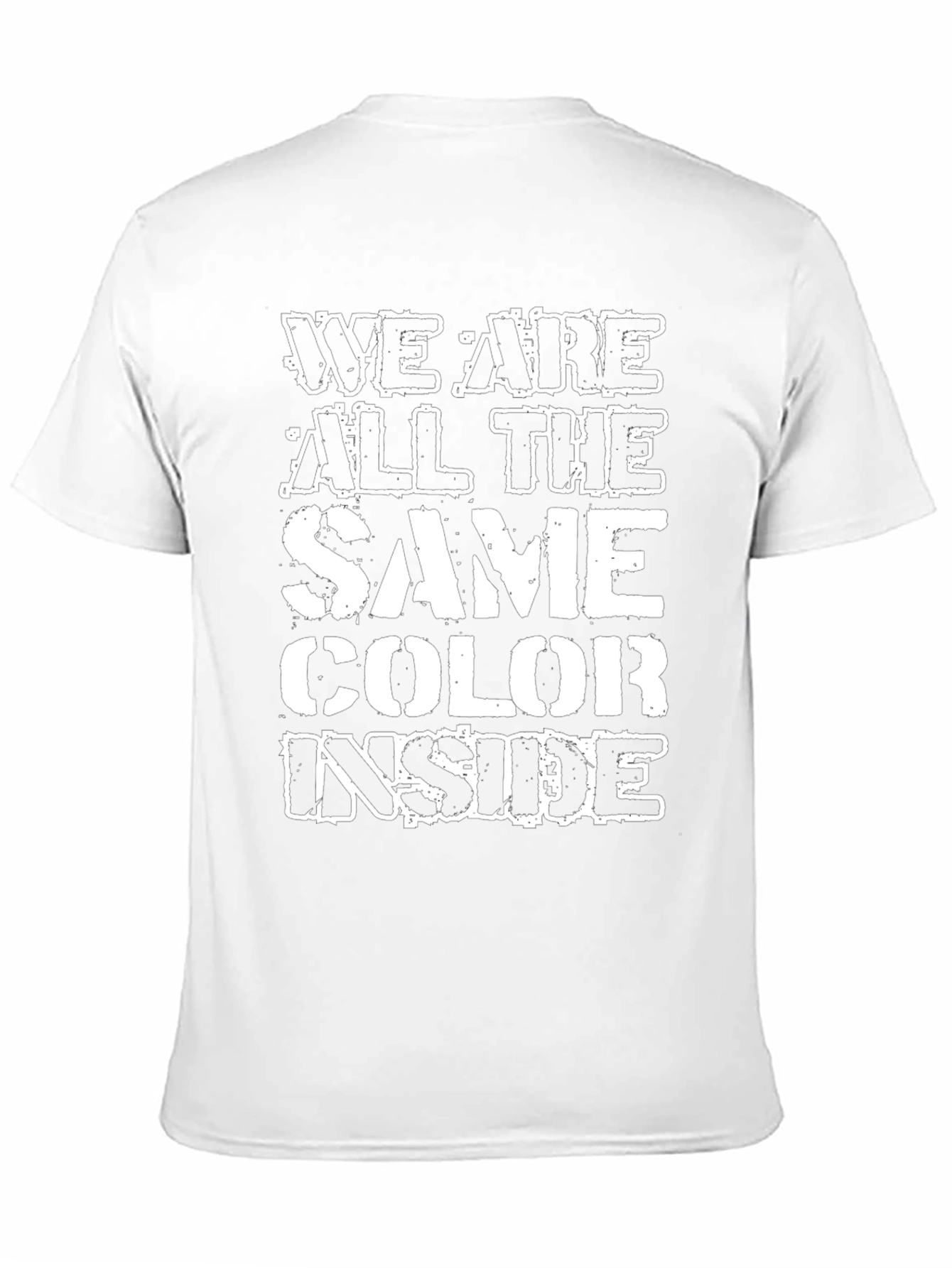 Black Equality T-Shirt: We Are All The Same Color Inside view 11