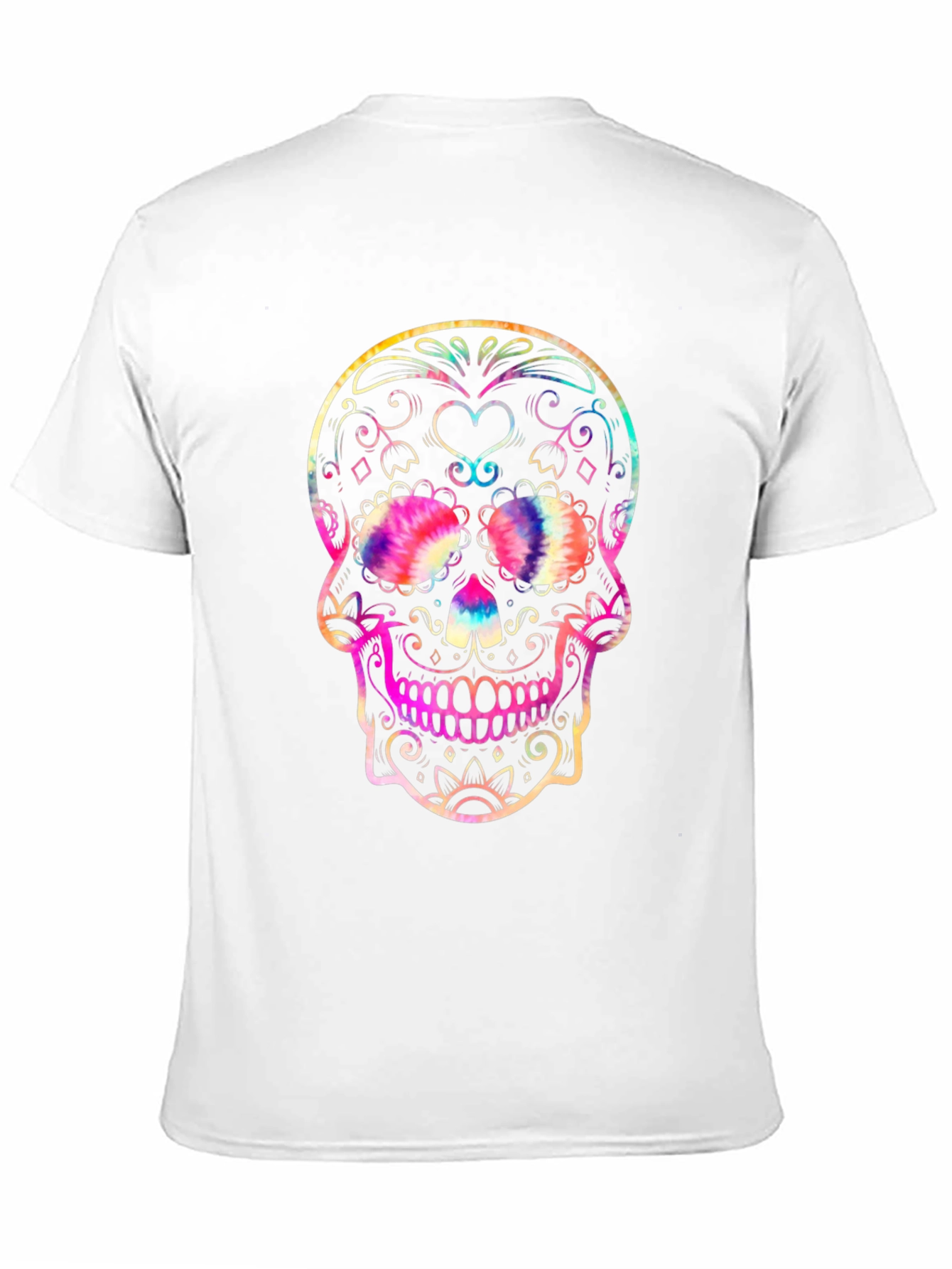 Black Sugar Skull Graphic Tee - Black Cotton Blend view 11