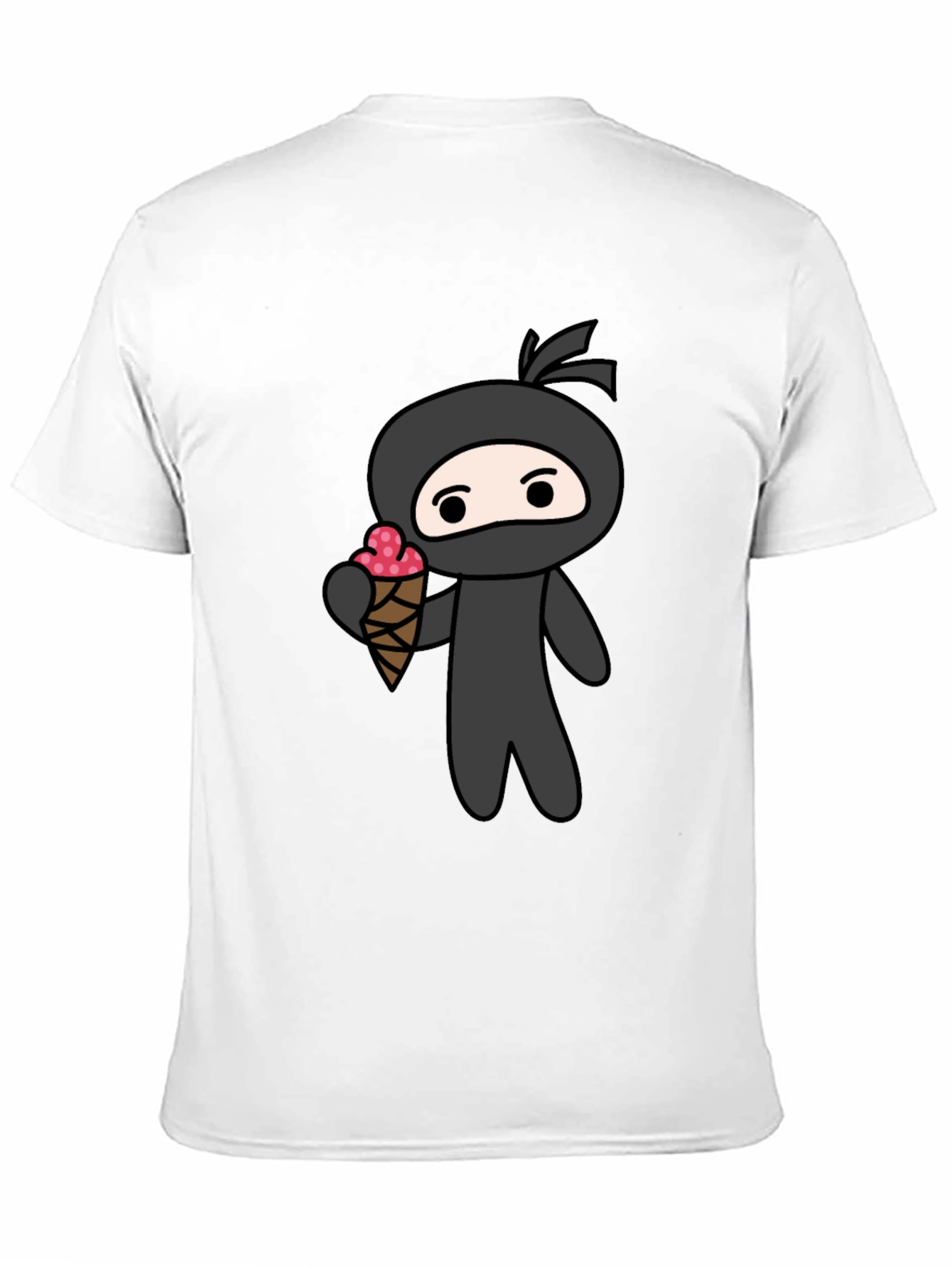 Black Ninja Ice Cream T-Shirt - Fun Graphic Tee view 11