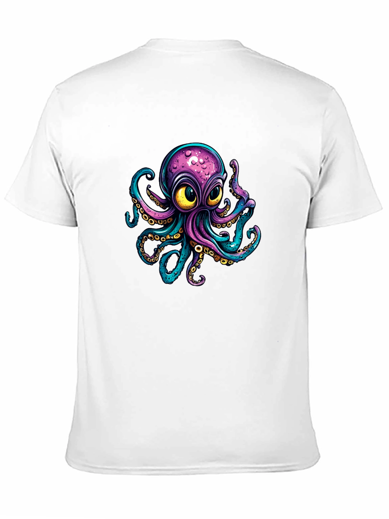 Black Octopus Graphic T-Shirt - Unique Design Tee view 11