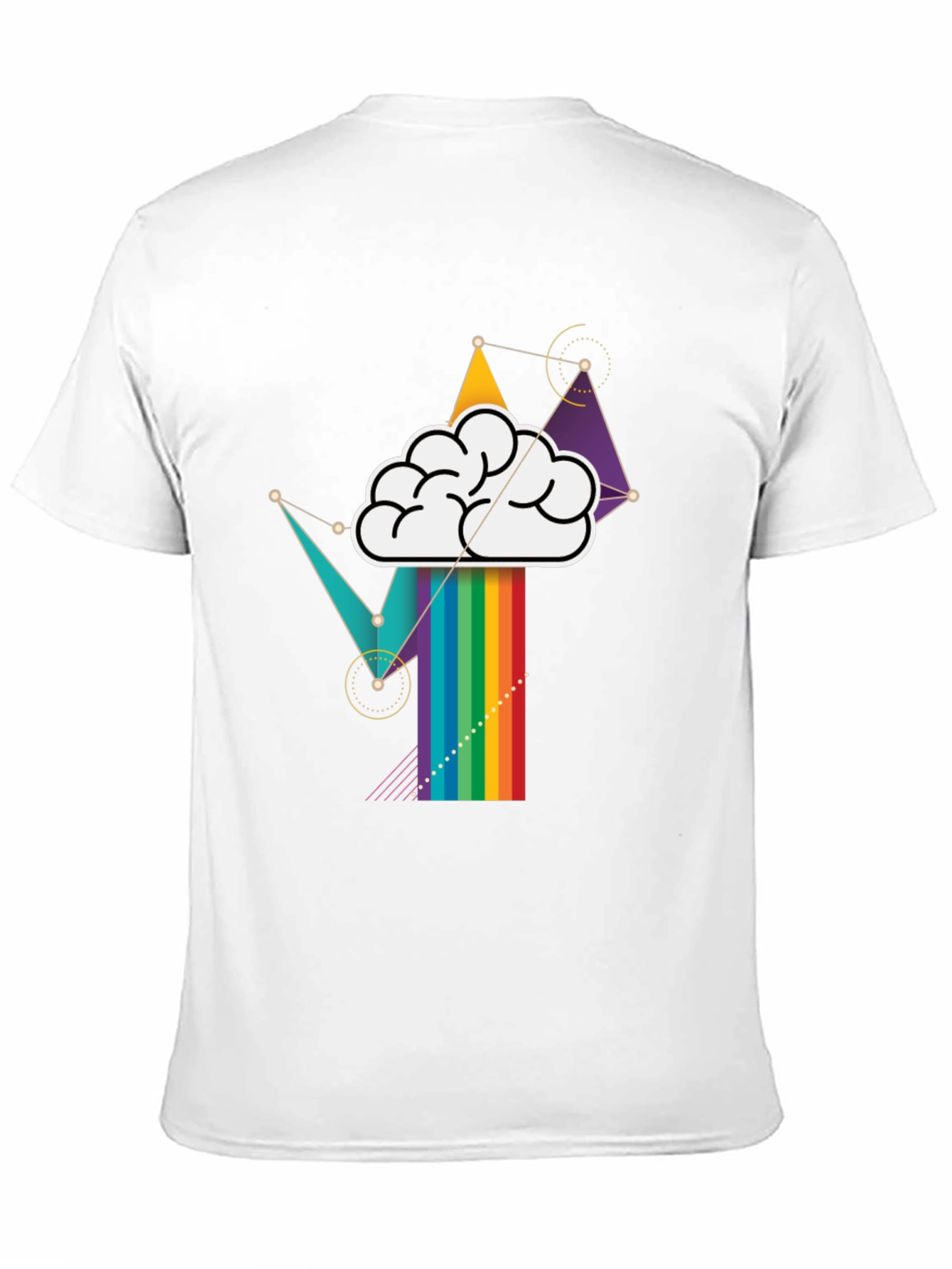 Black Brainstorm Rainbow T-Shirt view 11