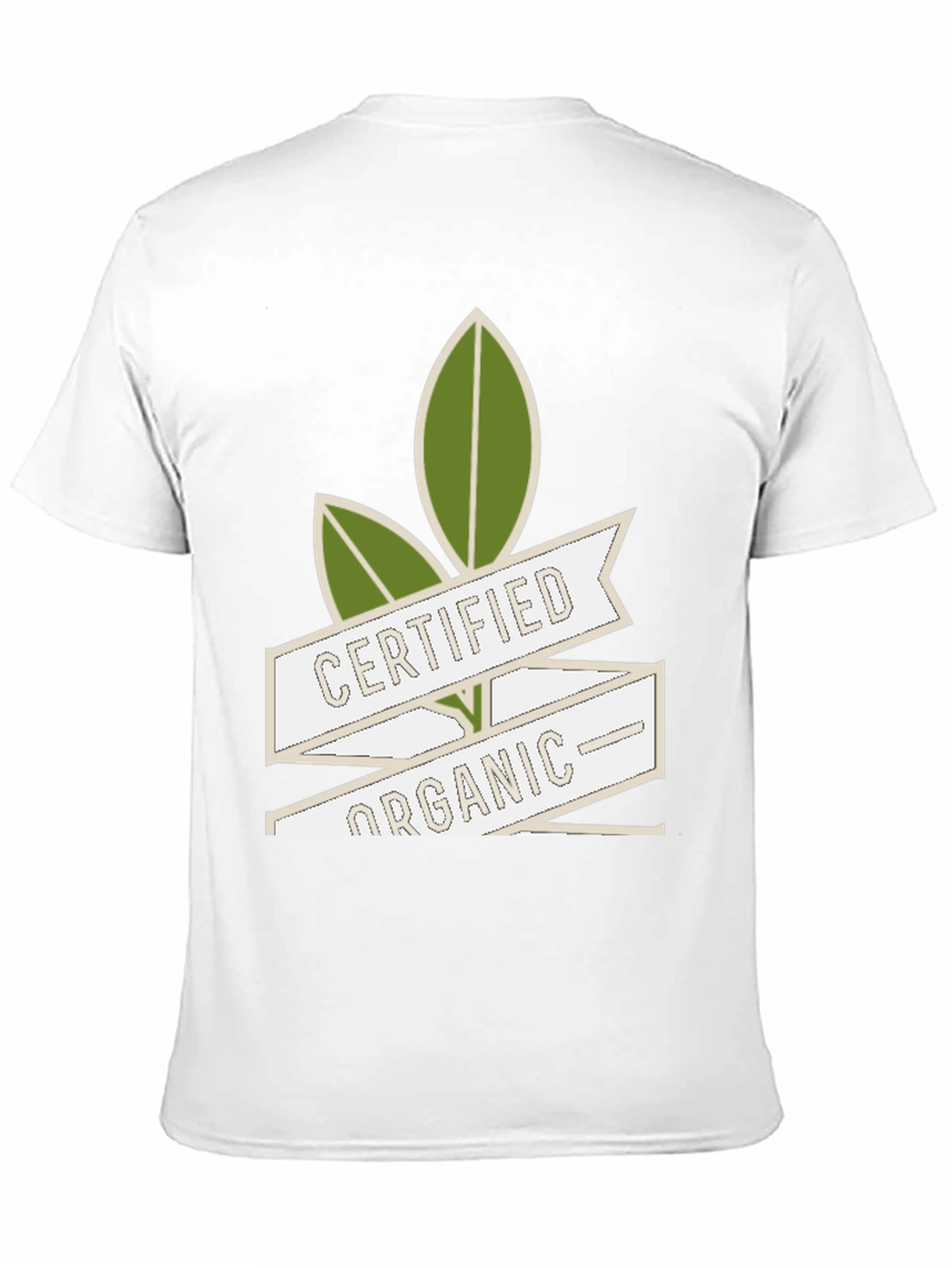 Black Certified Organic Graphic Tee - Eco-Friendly view 11