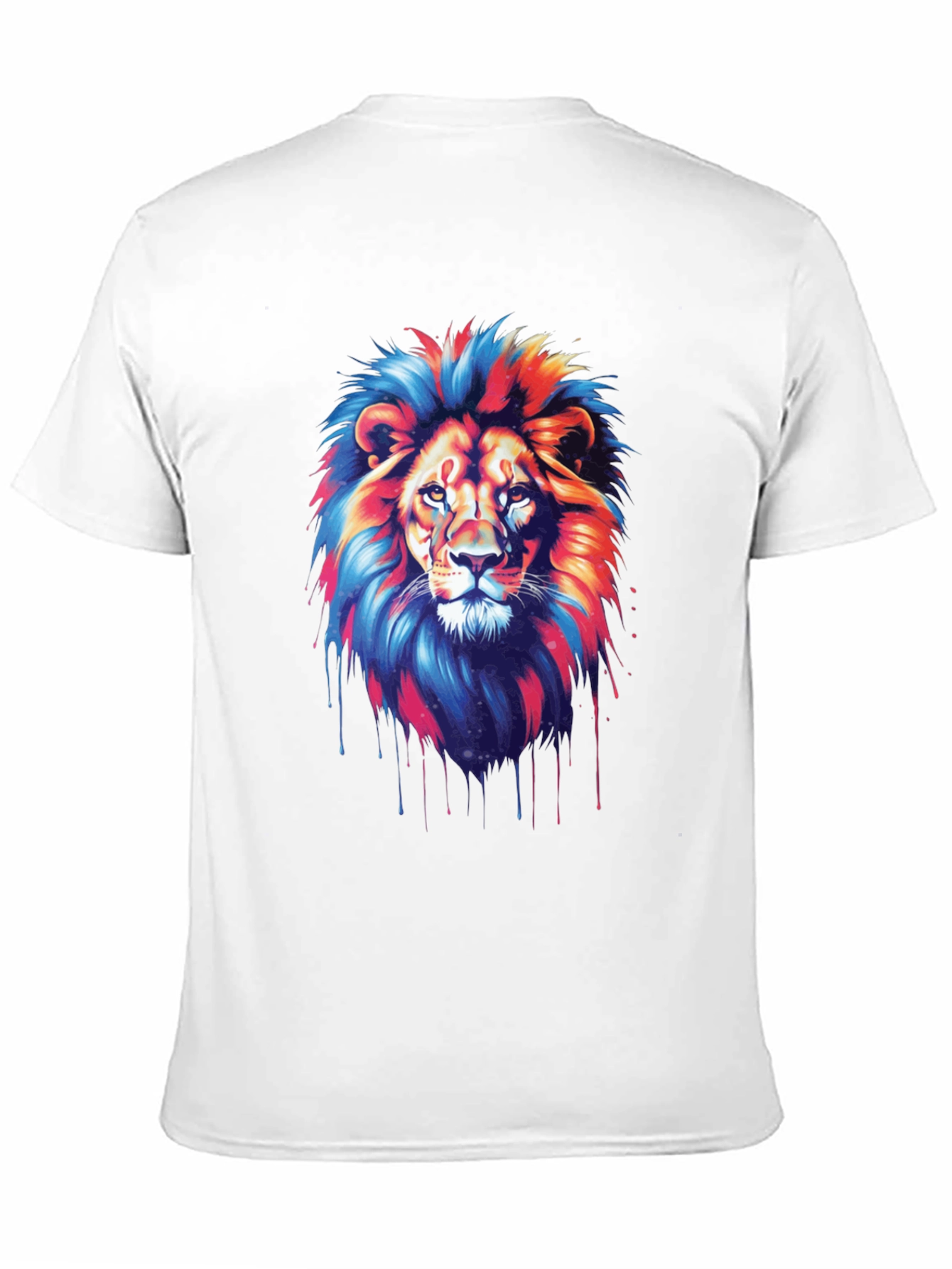 Black Vivid Lion Graphic Tee - Bold Style view 11