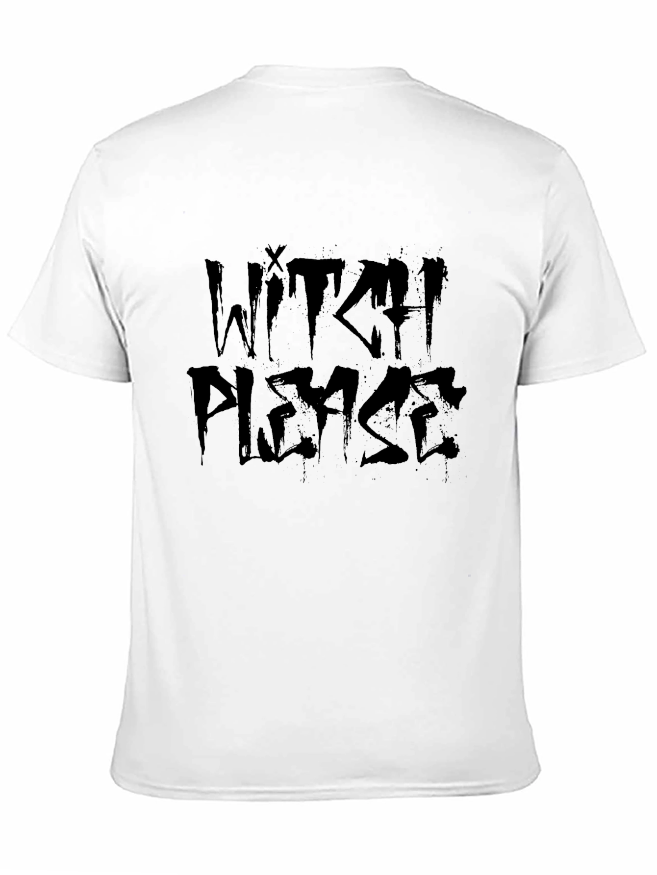 Black Witch Please Black Graphic T-Shirt view 11