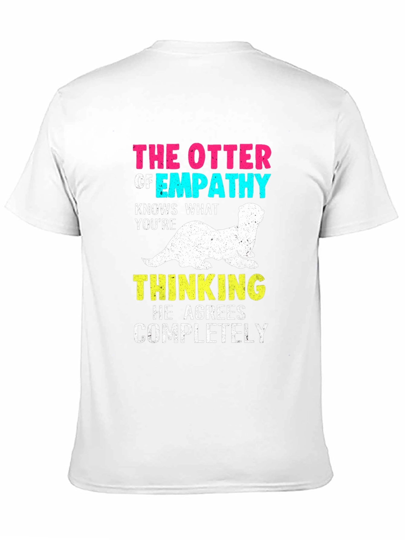 Black Empathy Otter Graphic T-Shirt view 11