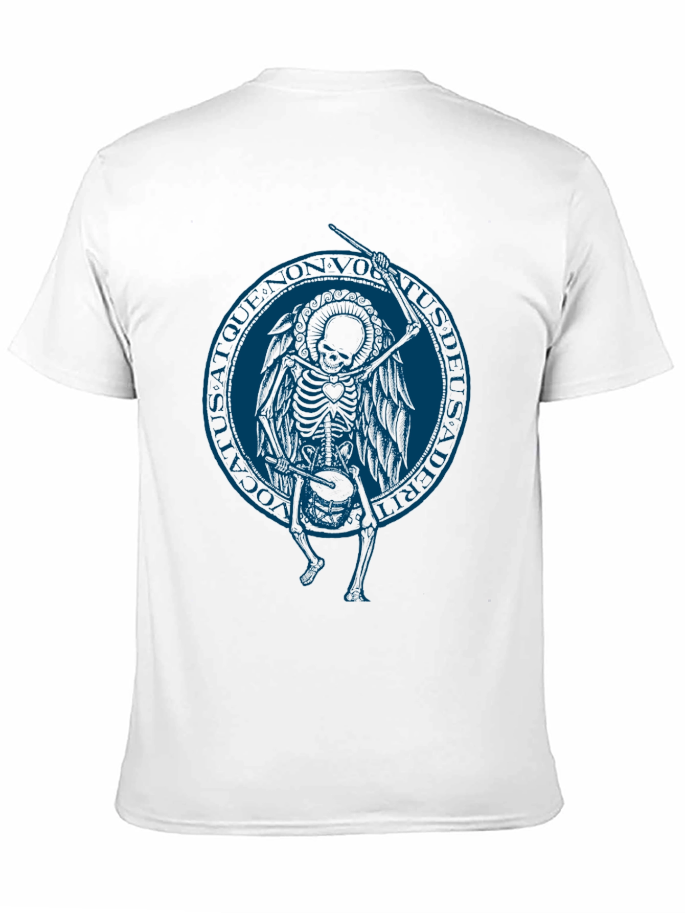 Black Skeleton Angel Graphic Tee - Black T-Shirt view 11