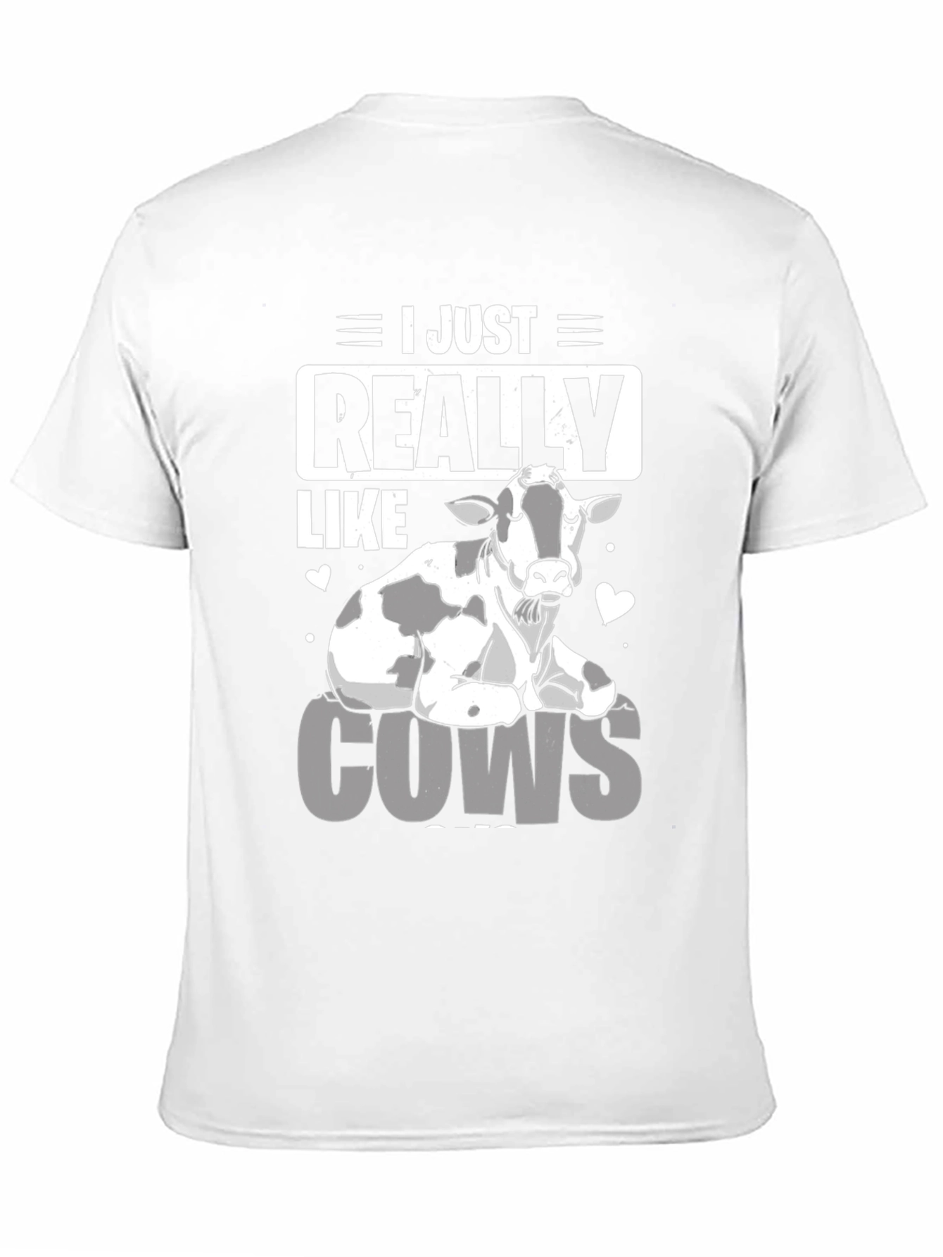 Black I Just Really Like Cows T-Shirt - Funny Animal Lover Tee view 11