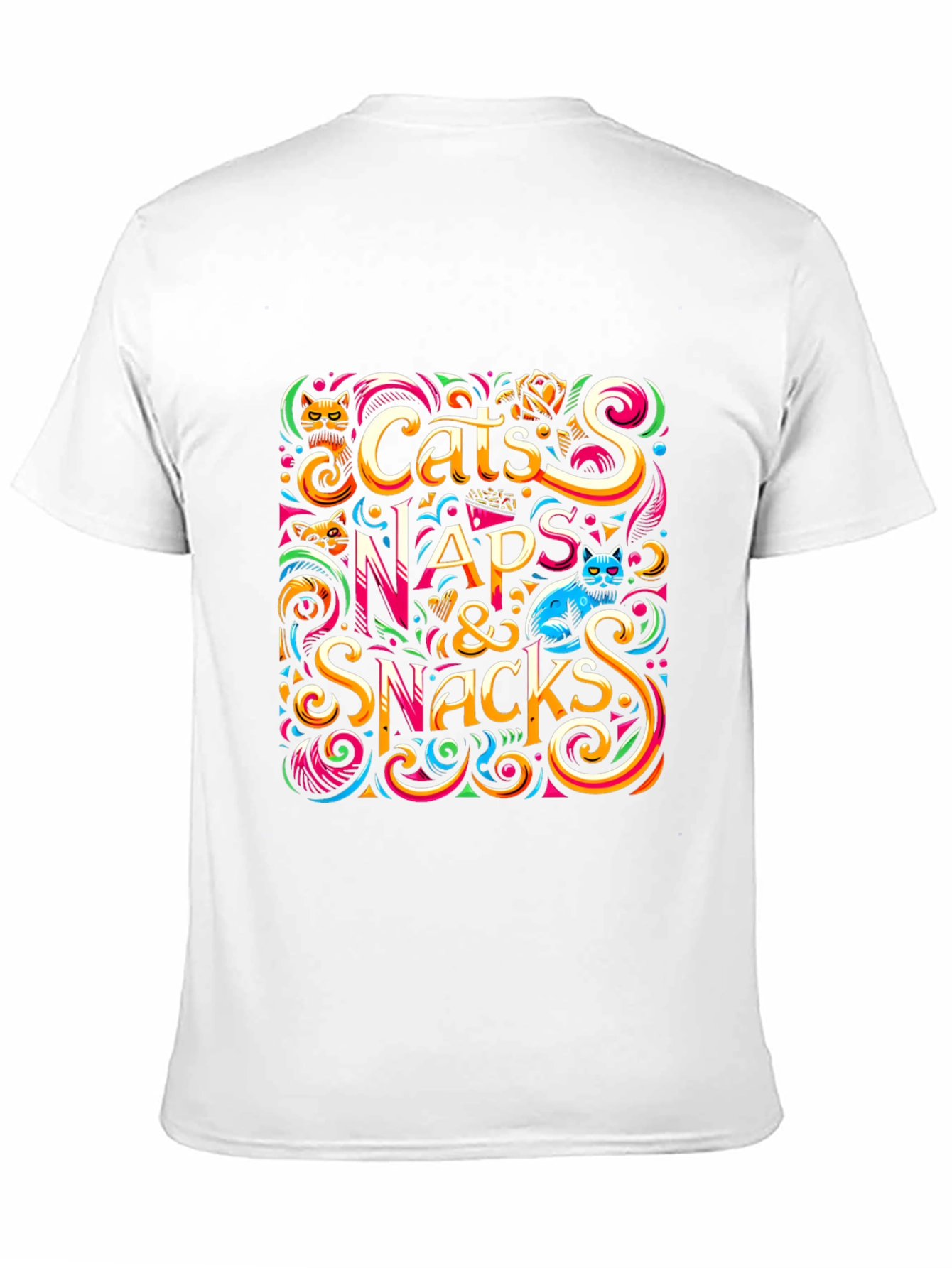 Black Cats Naps & Snacks Graphic Tee view 11