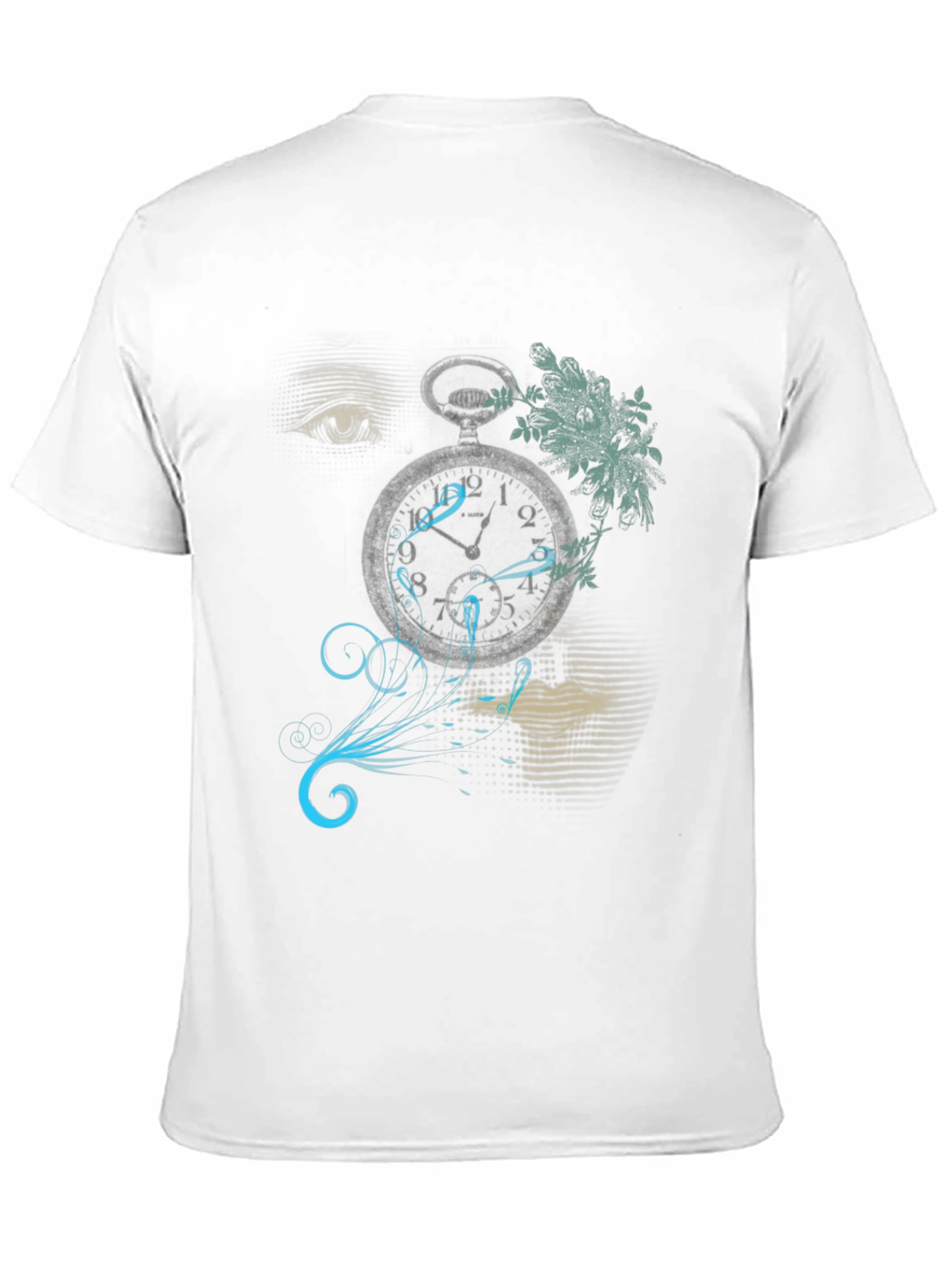 Black Surreal Dreamscape Graphic Print T-Shirt view 11