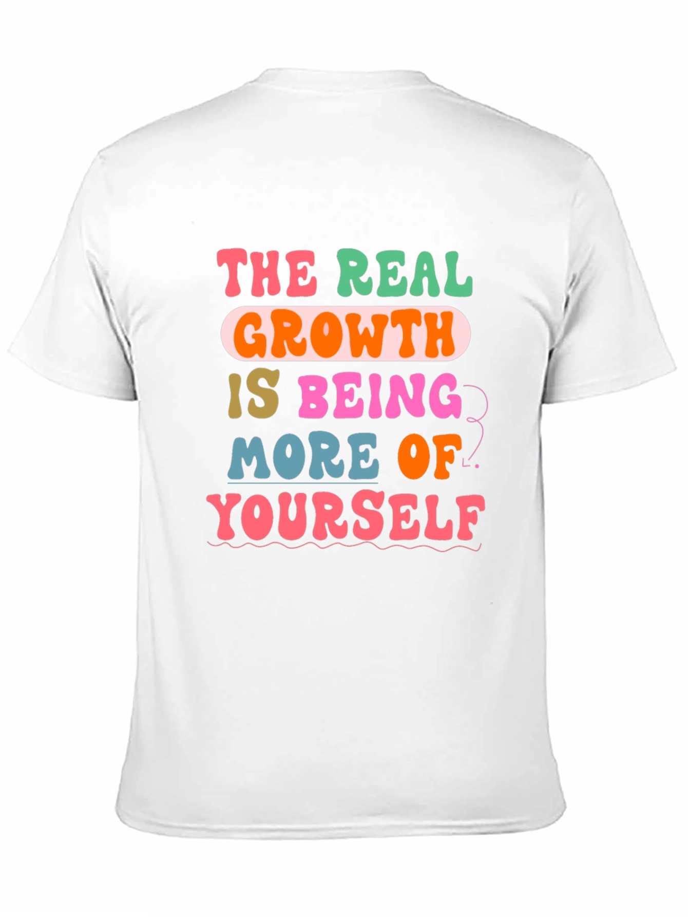 Black The Real Growth Retro Graphic T-Shirt view 11
