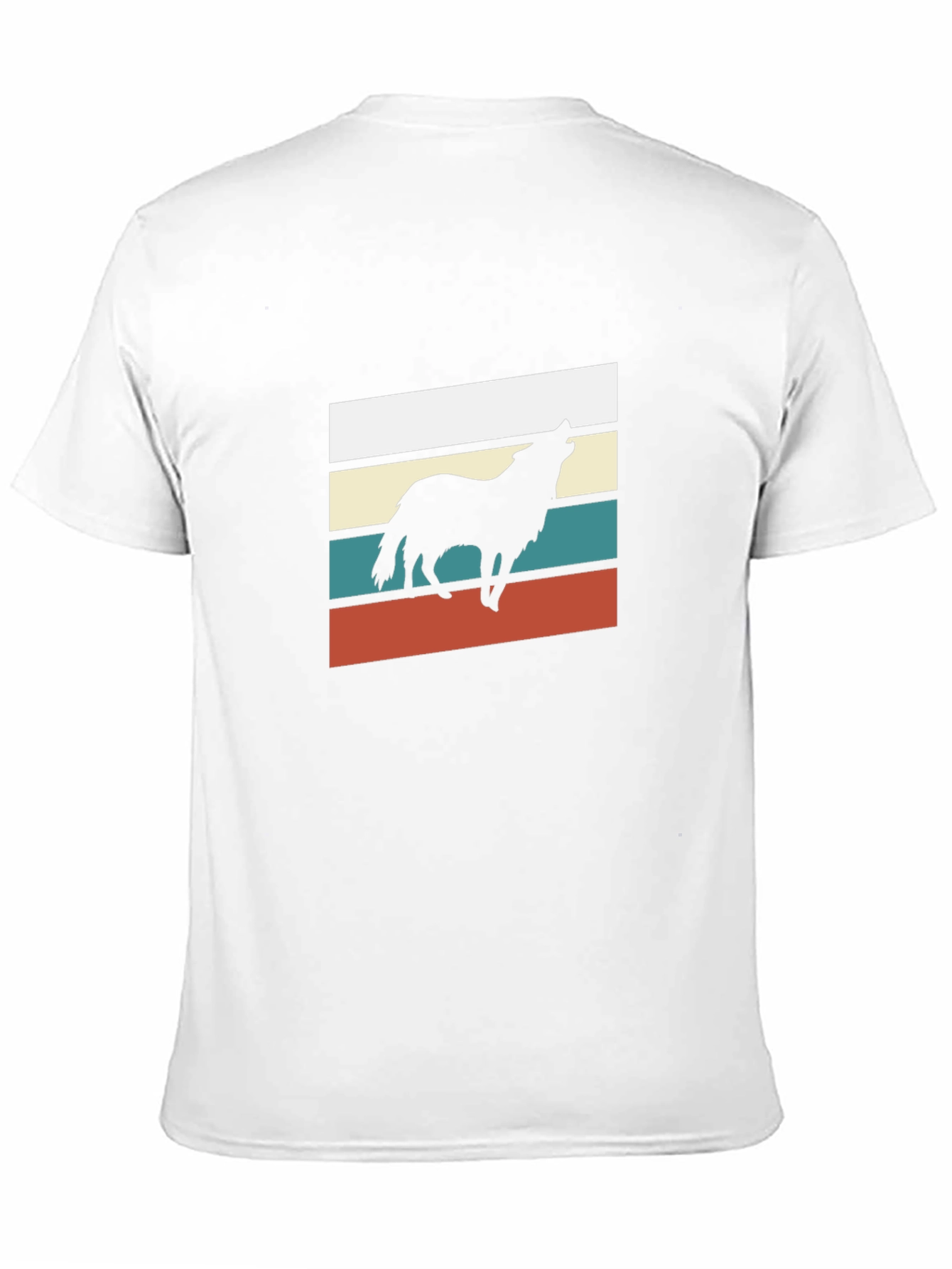 Black Retro Wolf Graphic Tee - Black view 11