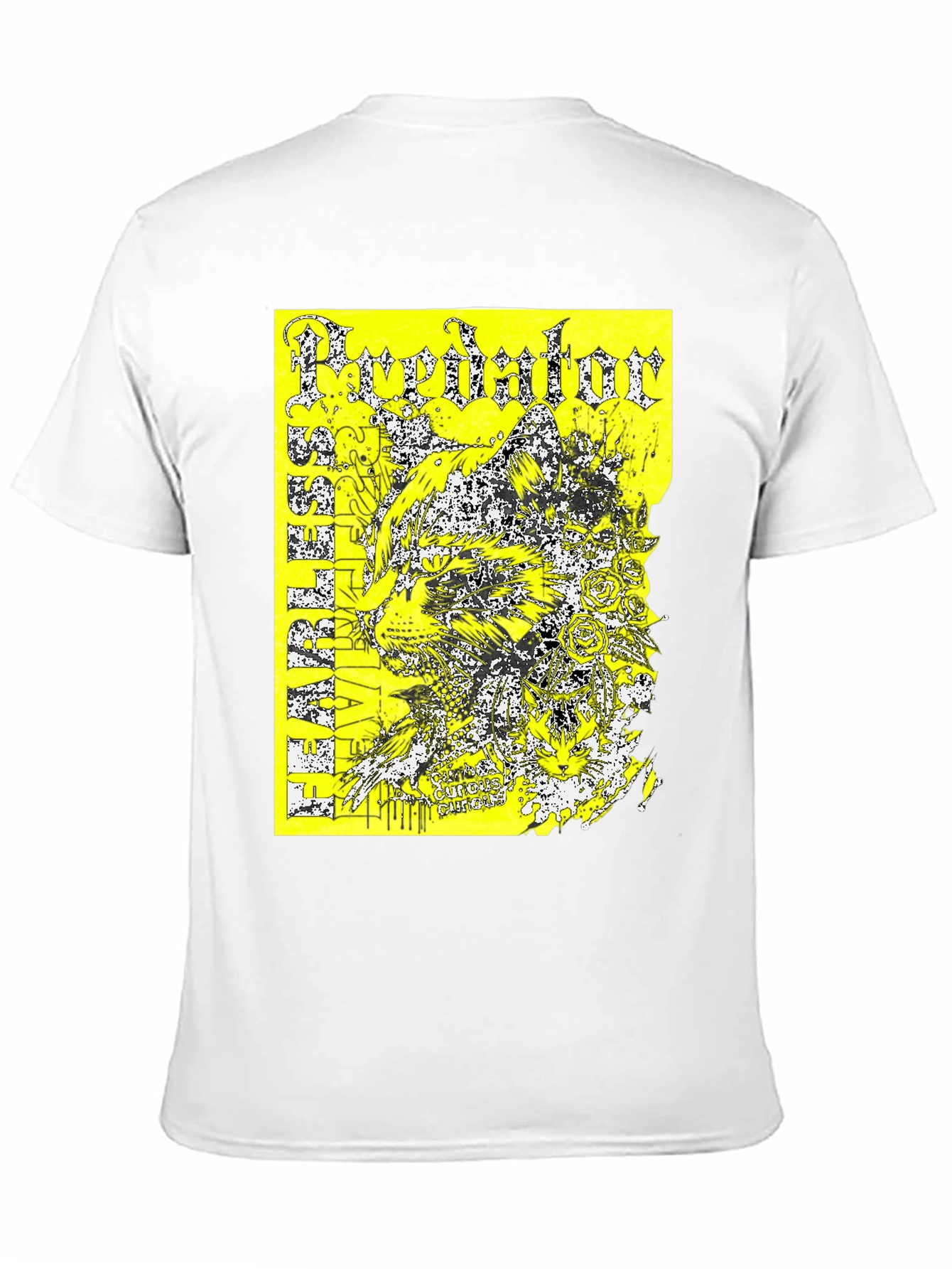 Black Predator Graphic Print T-Shirt - Black view 11
