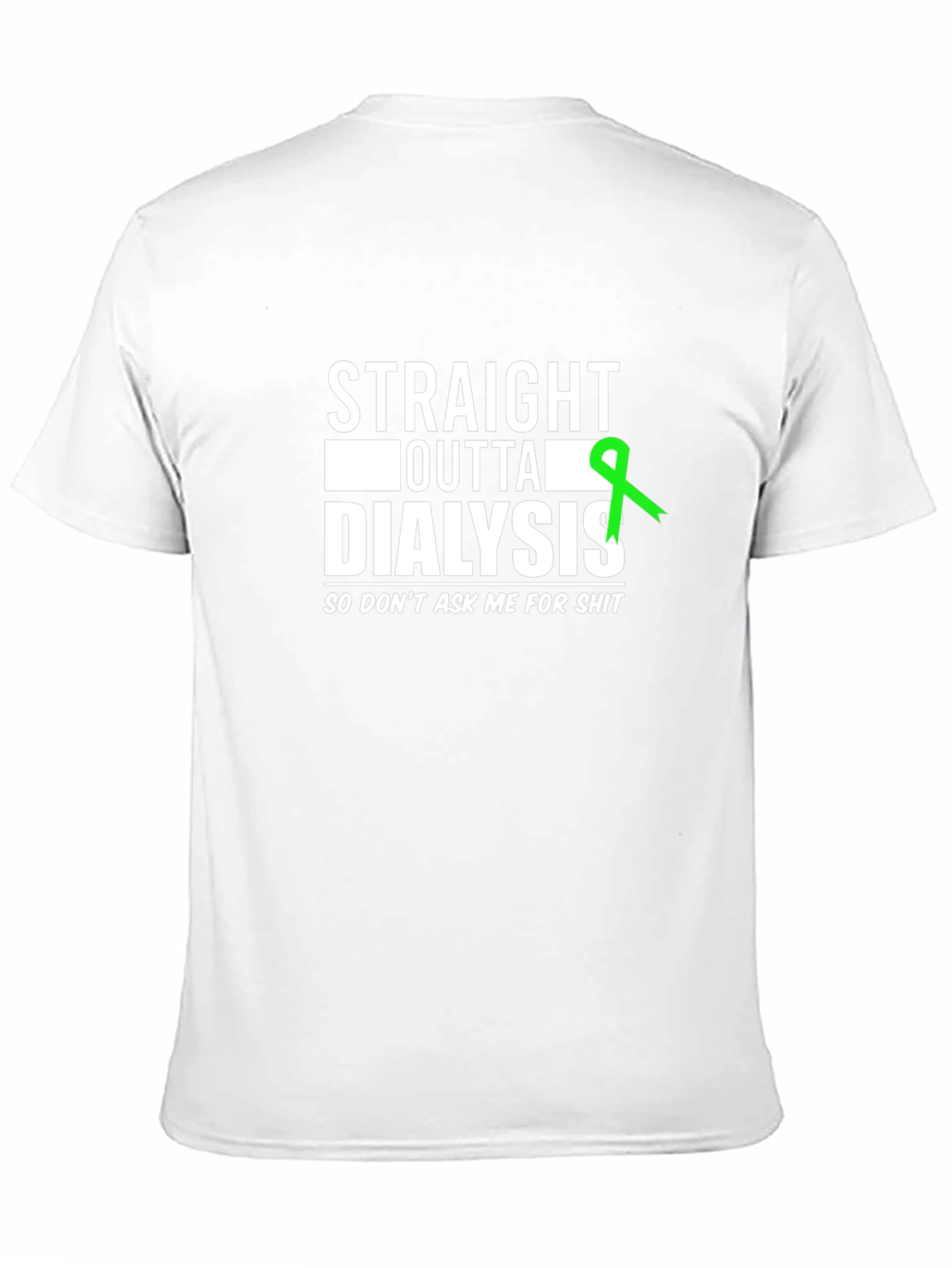 Black Straight Outta Dialysis Graphic Tee - Funny Kidney Disease Awareness view 11
