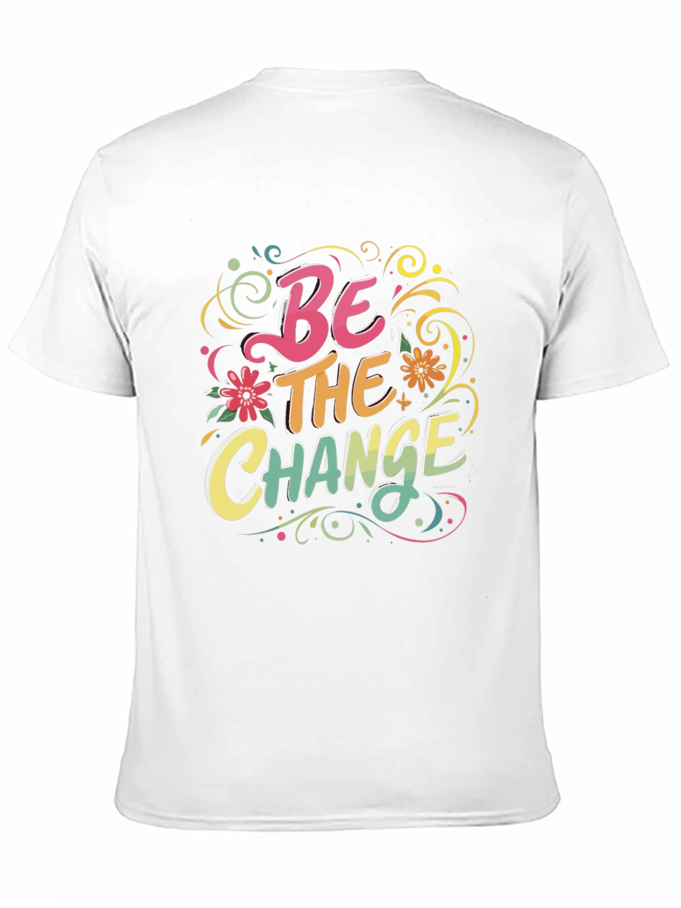 Black Be The Change Graphic Tee - Inspiring Design view 11