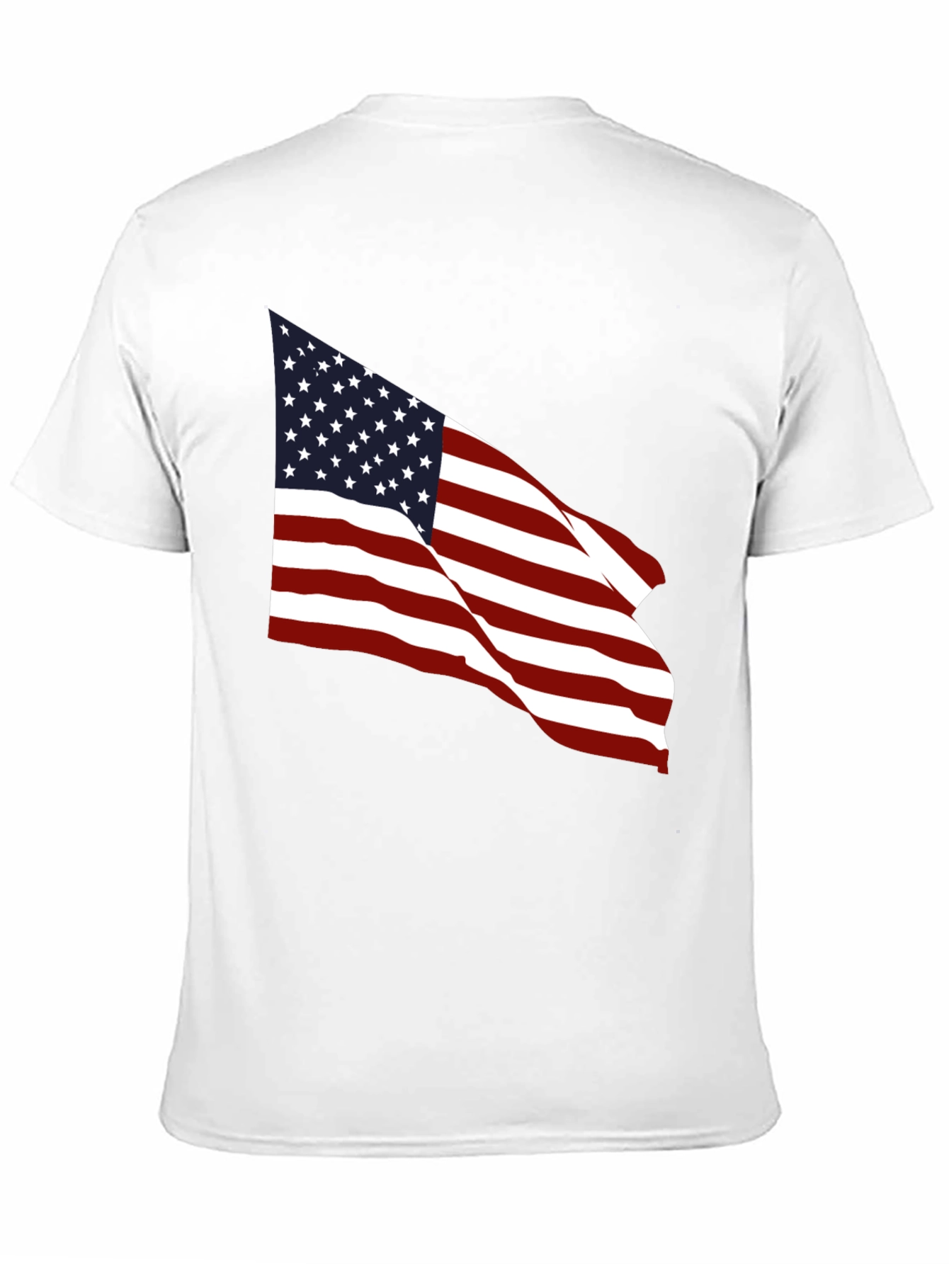 Black American Flag Graphic Black T-Shirt view 11