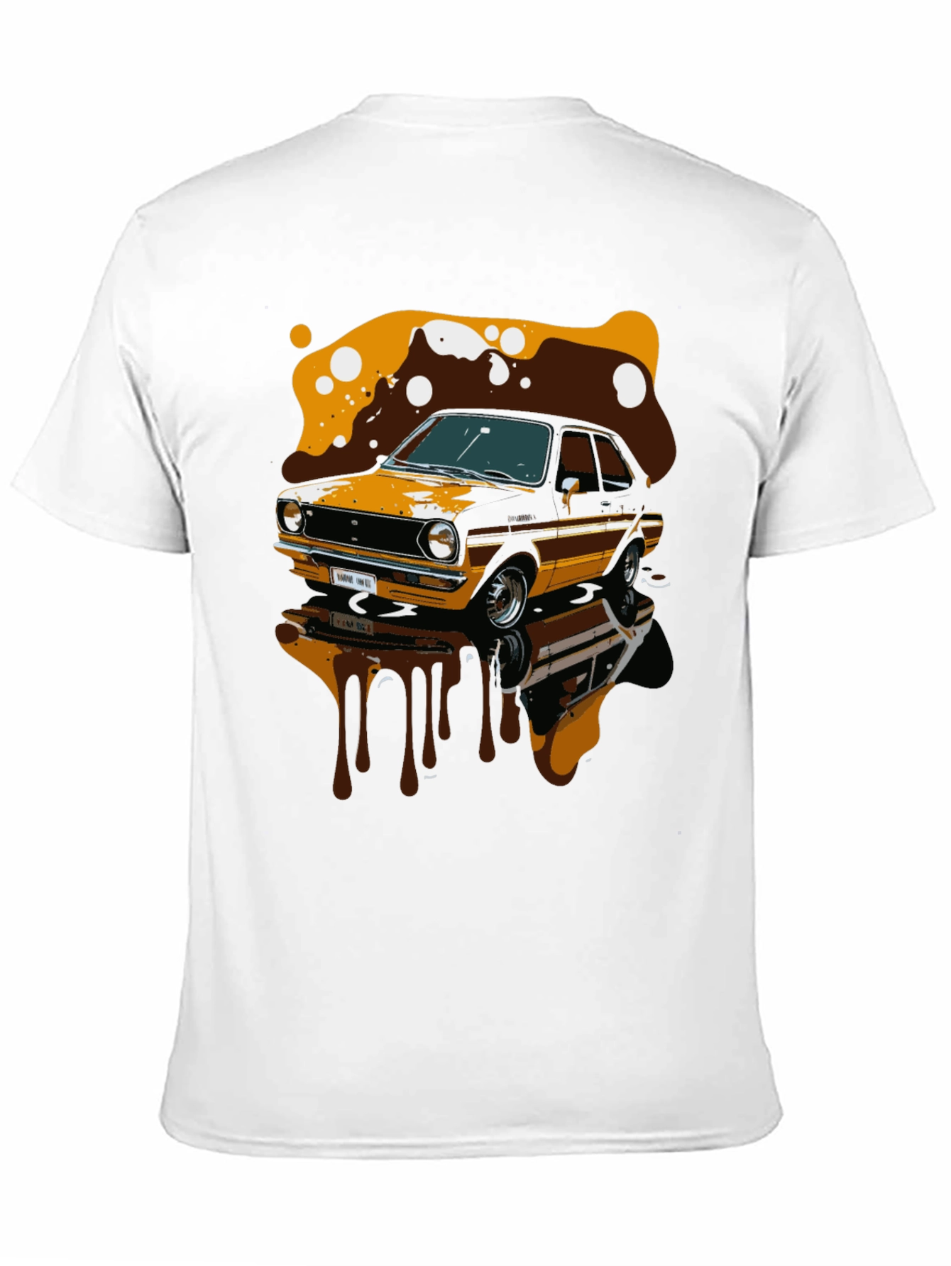 Black Vintage Car Graphic T-Shirt view 11