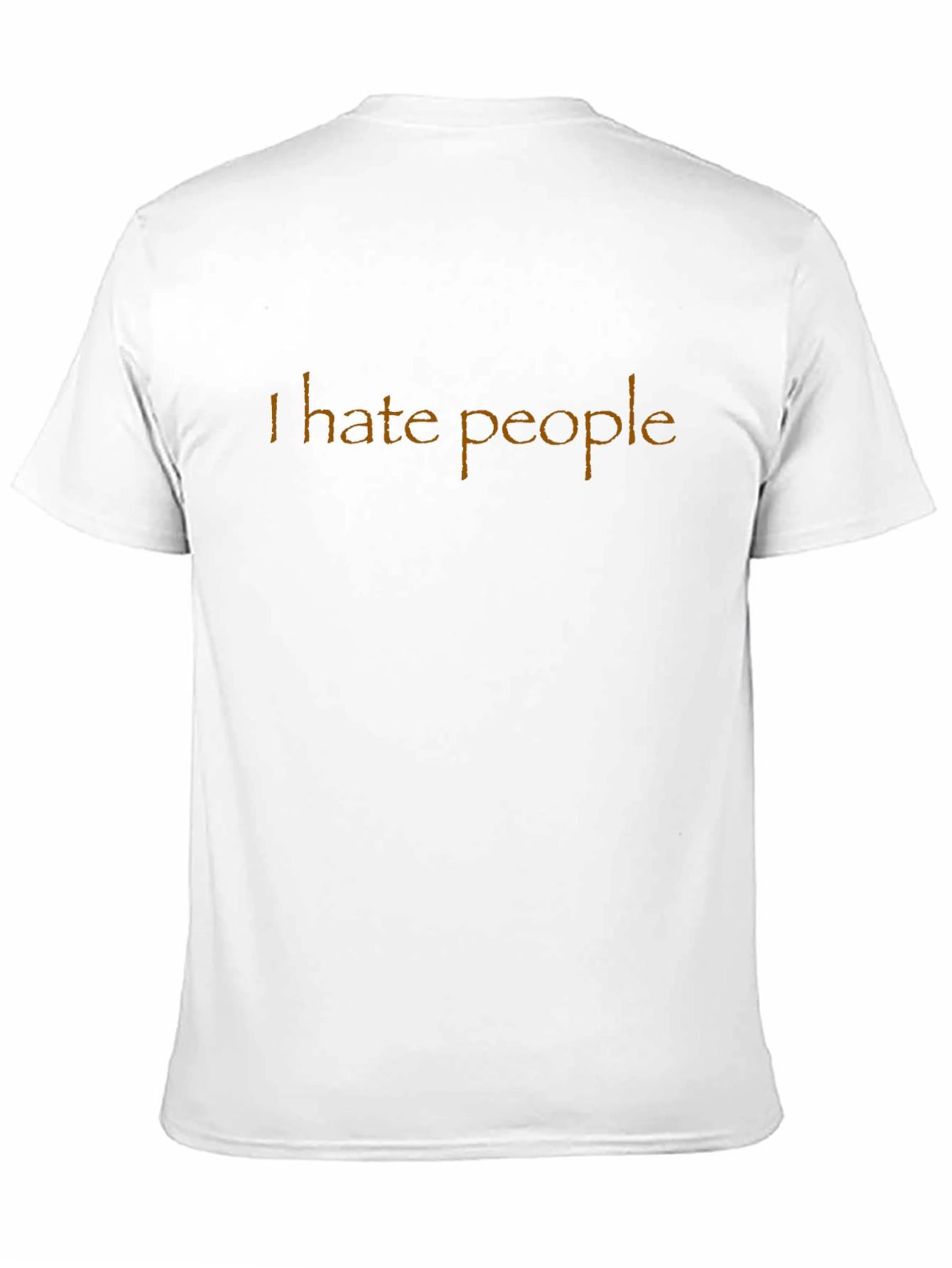 Black I Hate People Graphic Tee - Black Crewneck Casual T-Shirt view 11