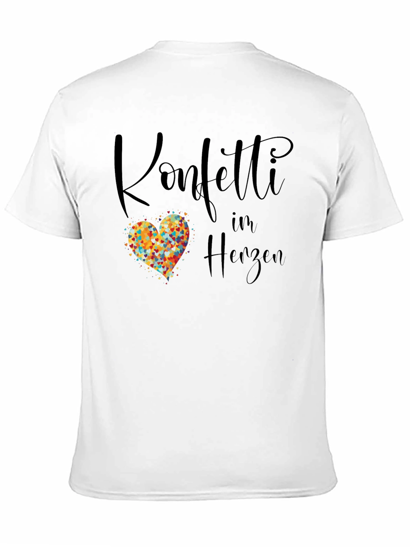 Black Konfetti im Herzen Graphic Tee - Black T-Shirt view 11