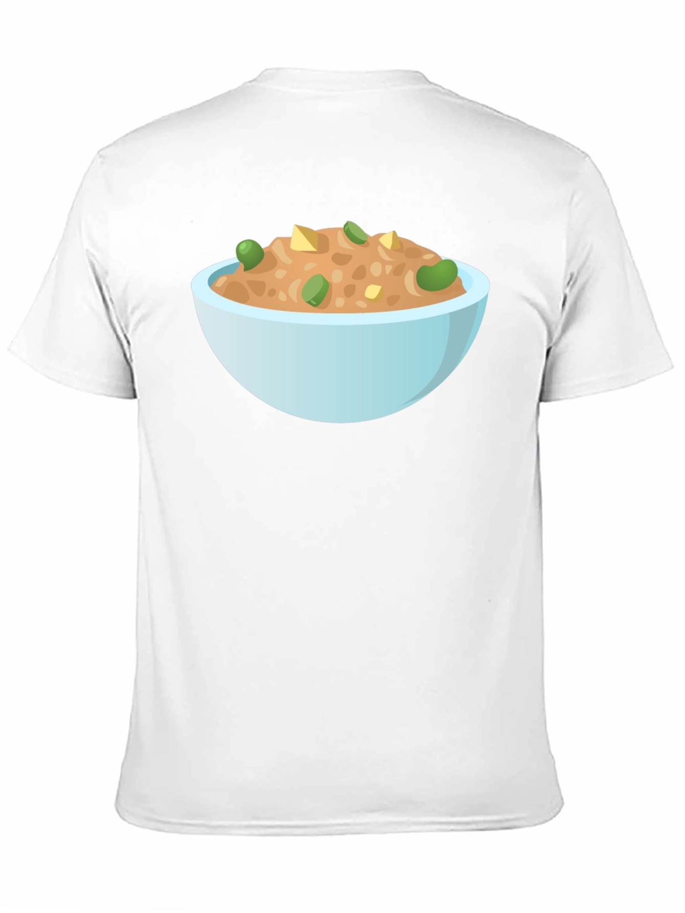 Black Bowl of Food Graphic Tee - Unisex Black T-Shirt view 11
