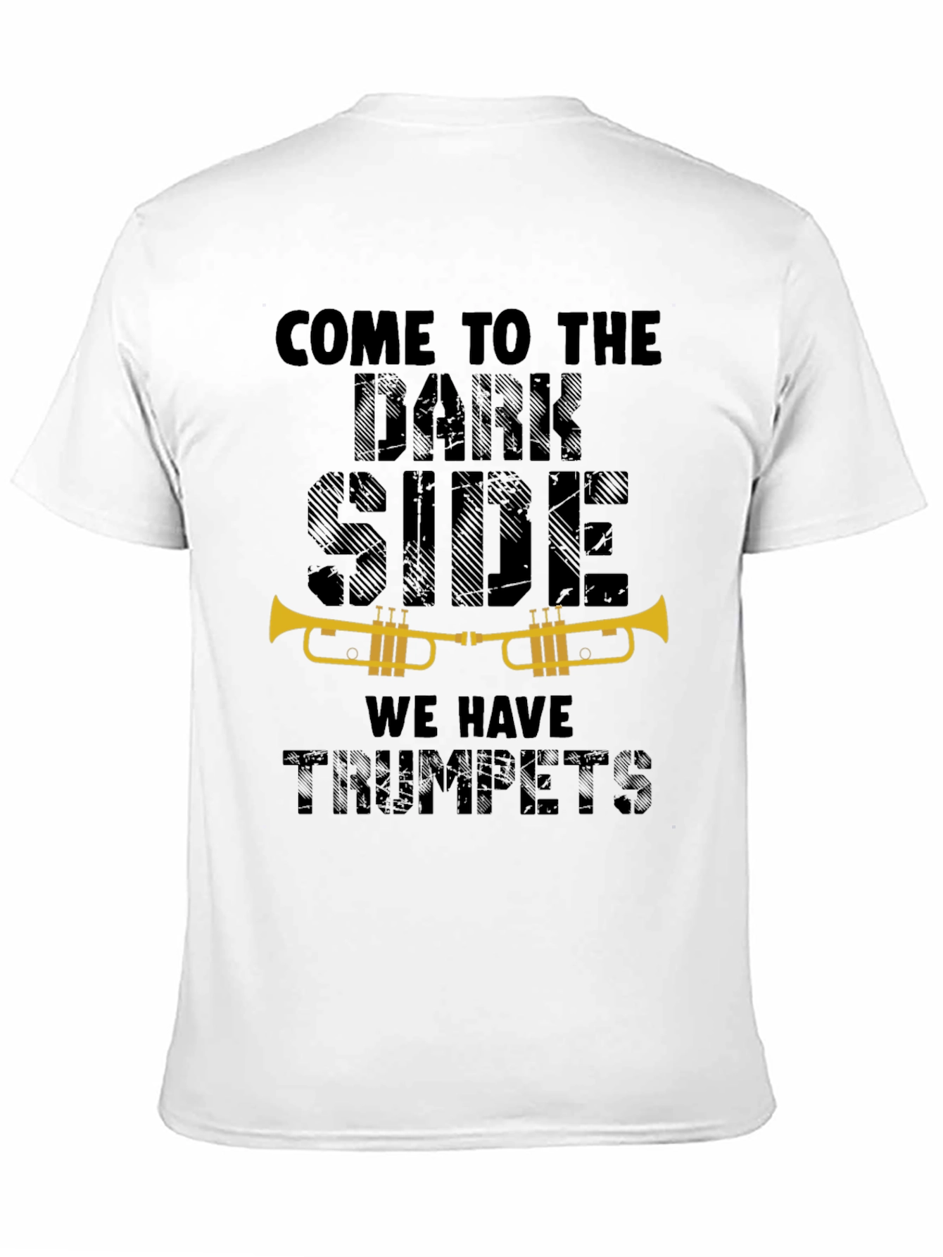 Black Dark Side Trumpets Graphic T-Shirt view 11
