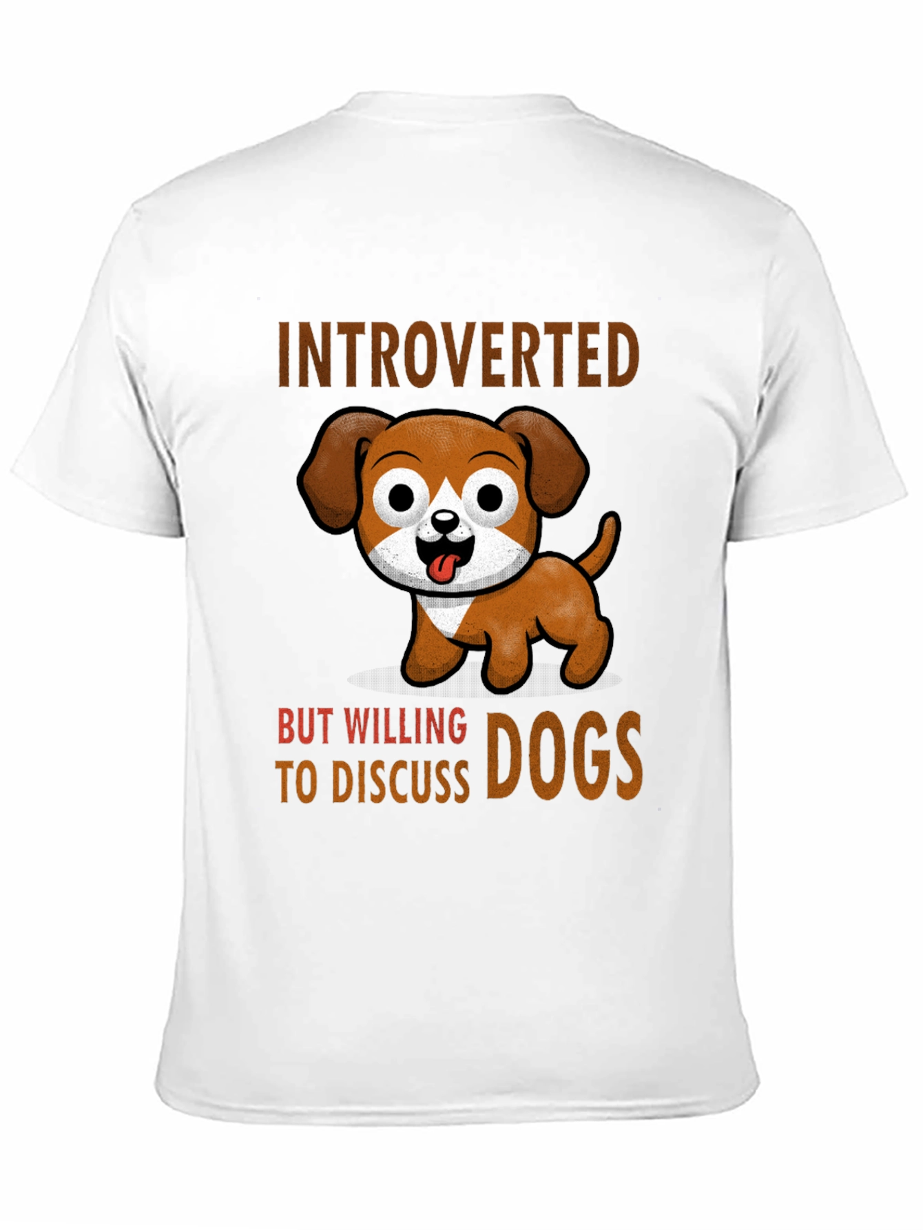 Black Introverted But Willing to Discuss Dogs T-Shirt view 11
