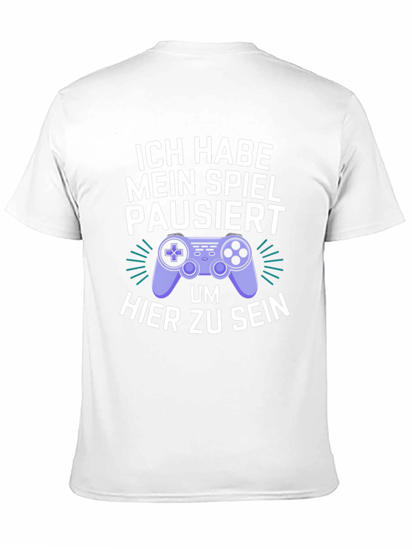 Black Gamer Humor T-Shirt - I Paused My Game view 11