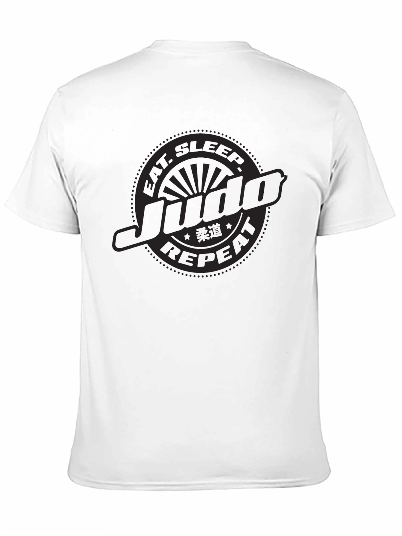 Black Eat Sleep Judo Repeat - Black T-Shirt view 11