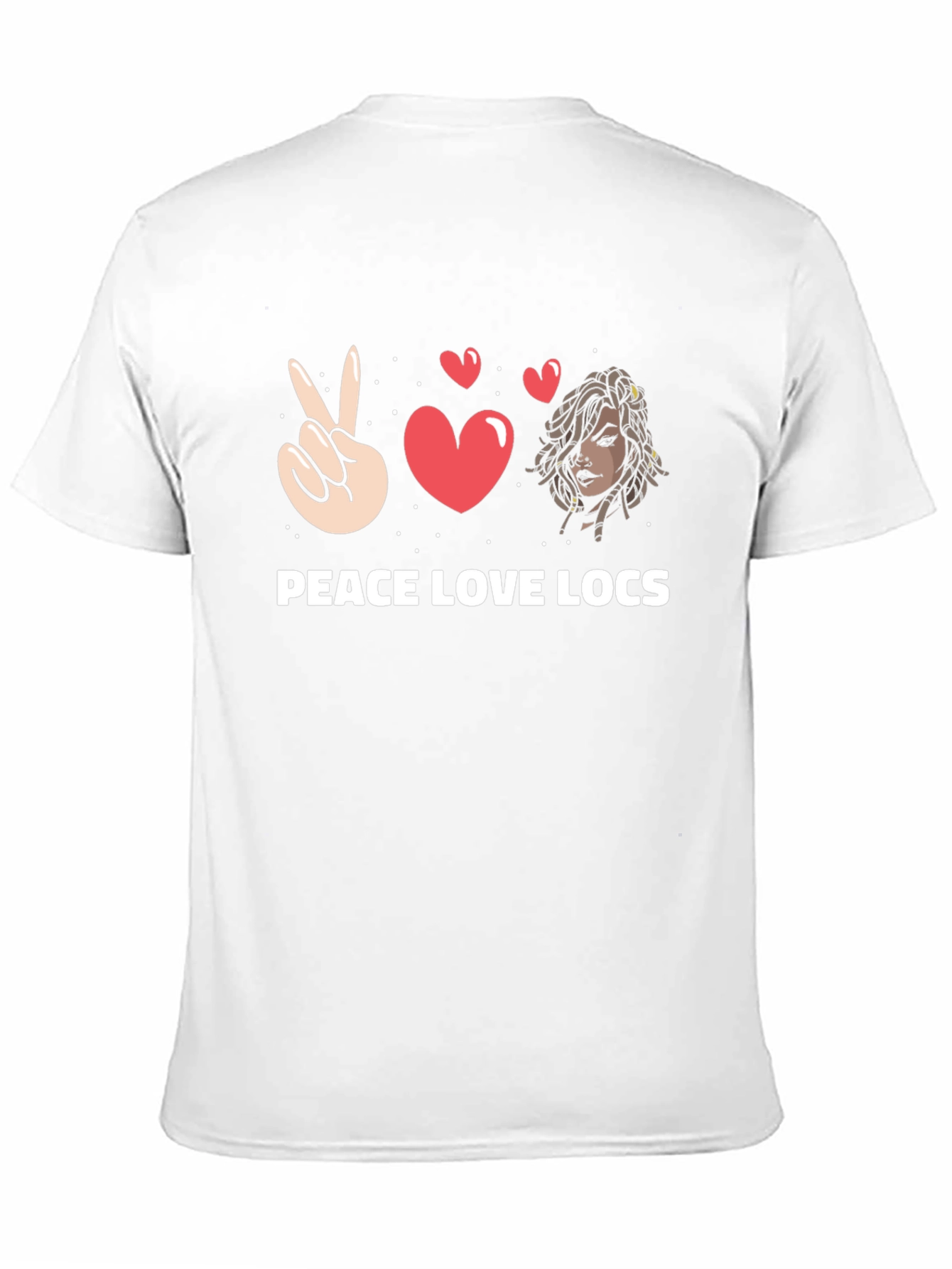 Peace Love Locs Graphic Tee - Black - 11