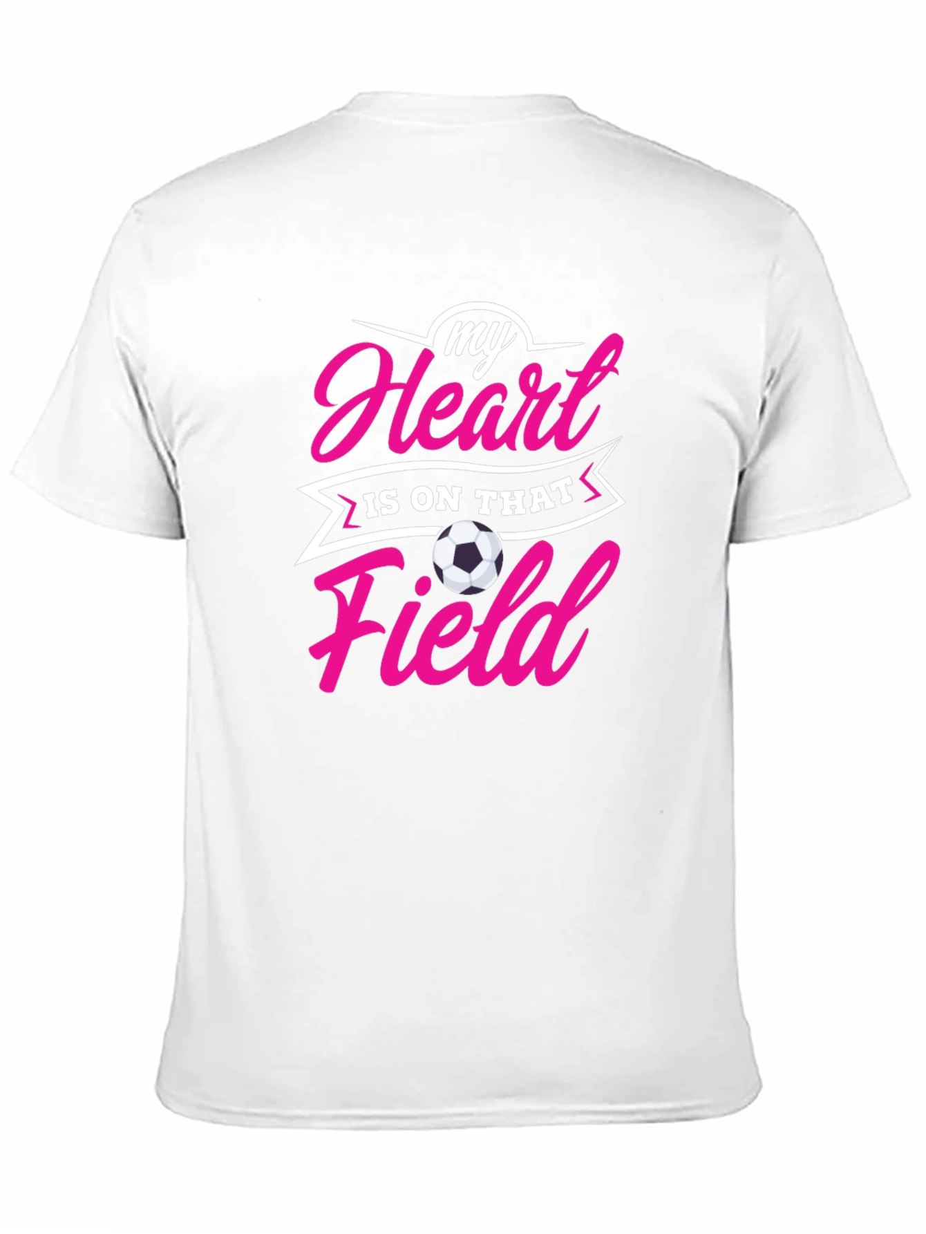 Black Soccer Mom/Dad Heart on Field Black T-Shirt view 11