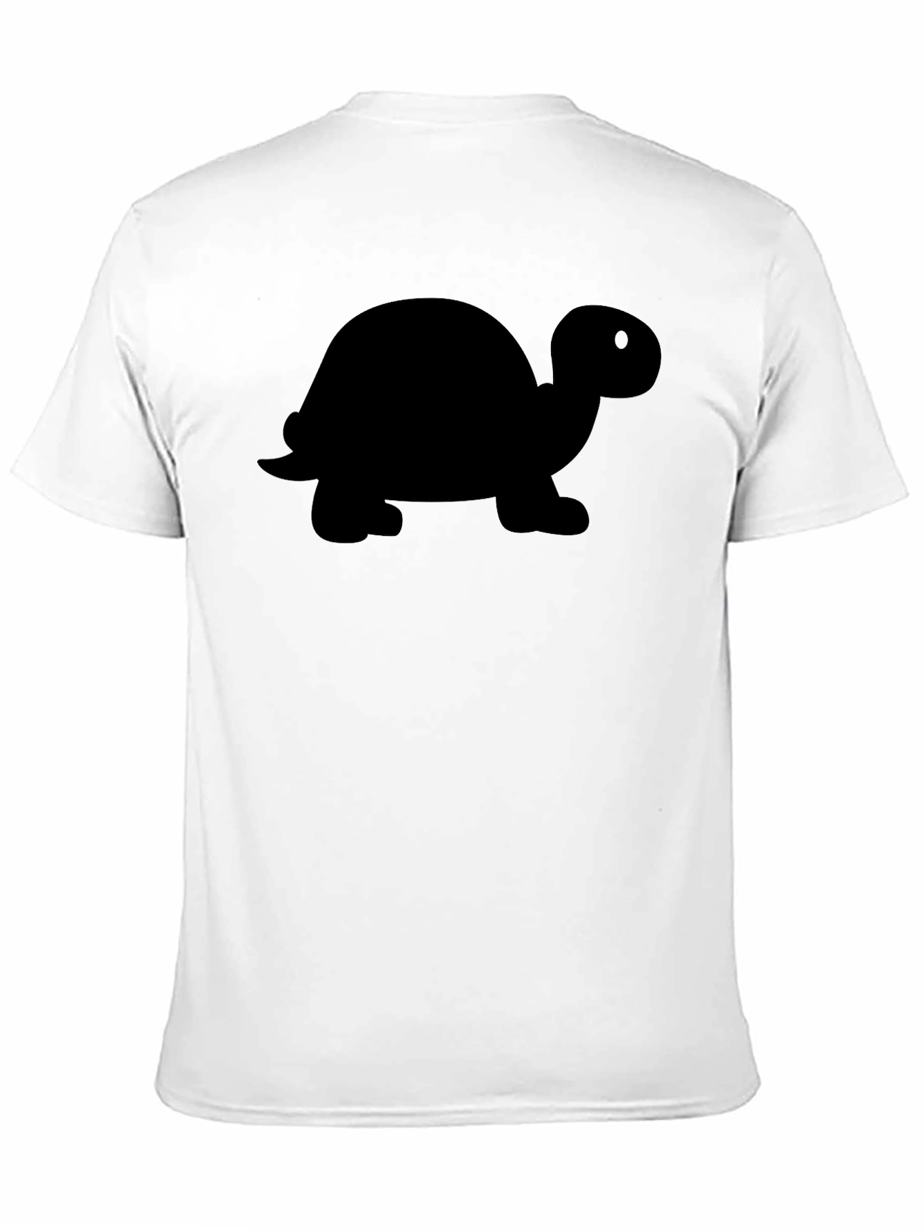 Black Cool Turtle Silhouette T-Shirt - Men's Black Tee view 11