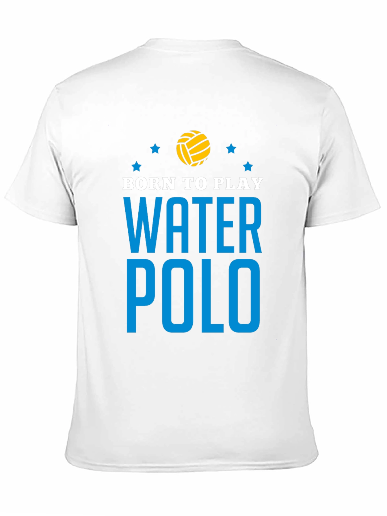 Black Born to Play Water Polo Graphic T-Shirt view 11