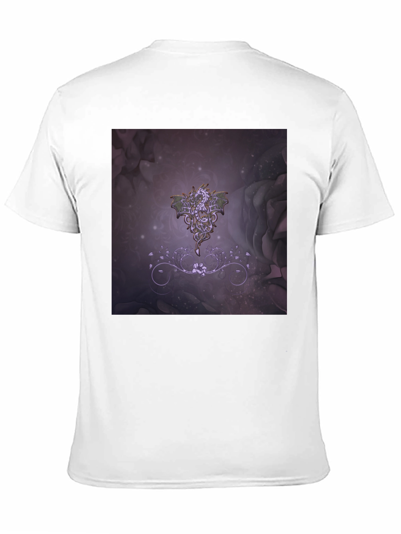 Black Dragon Celtic Knot Design Tee - Fantasy Apparel view 11